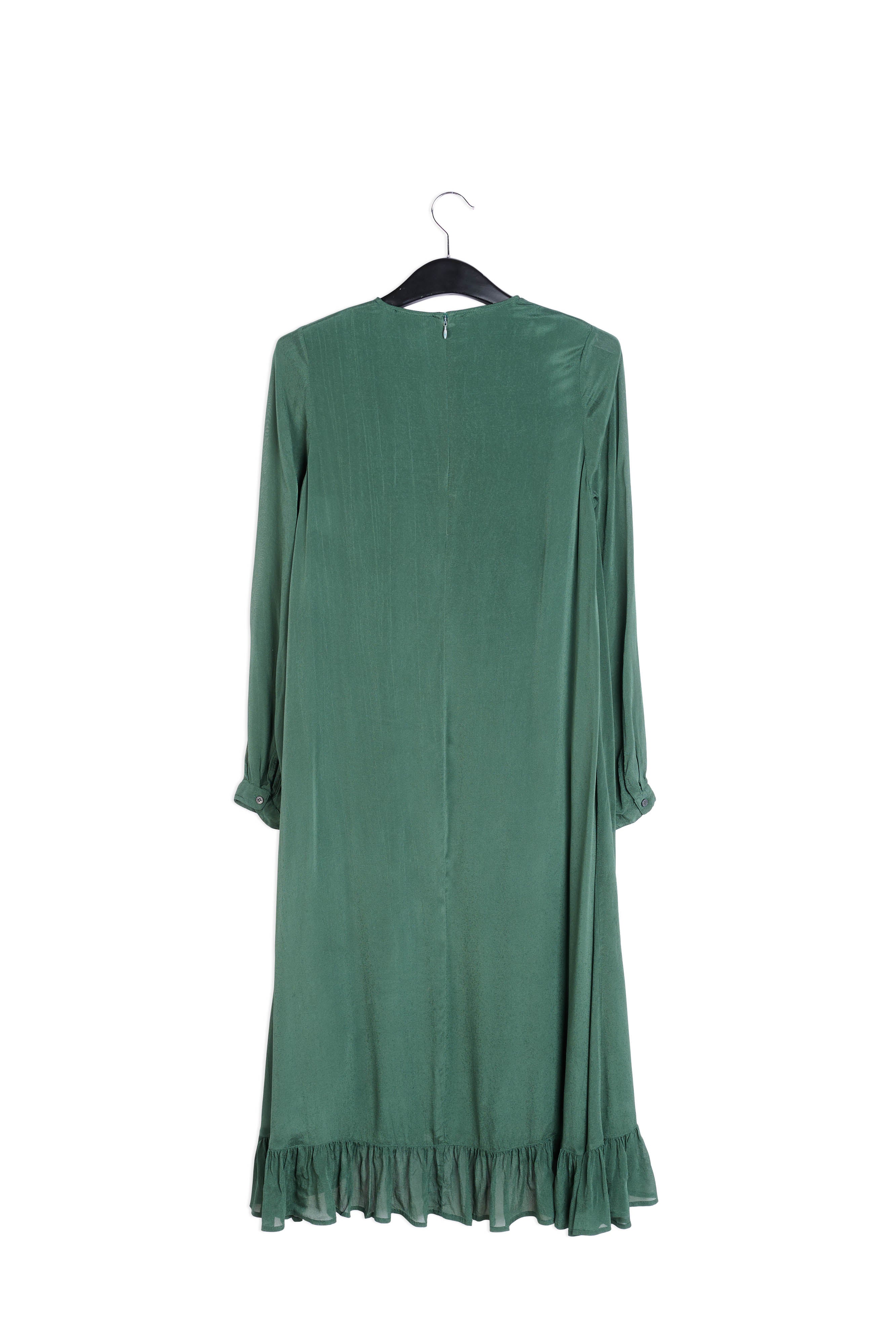 Groene A-lijn midi-jurk RE—SSENTIEL | Essentiel second hand