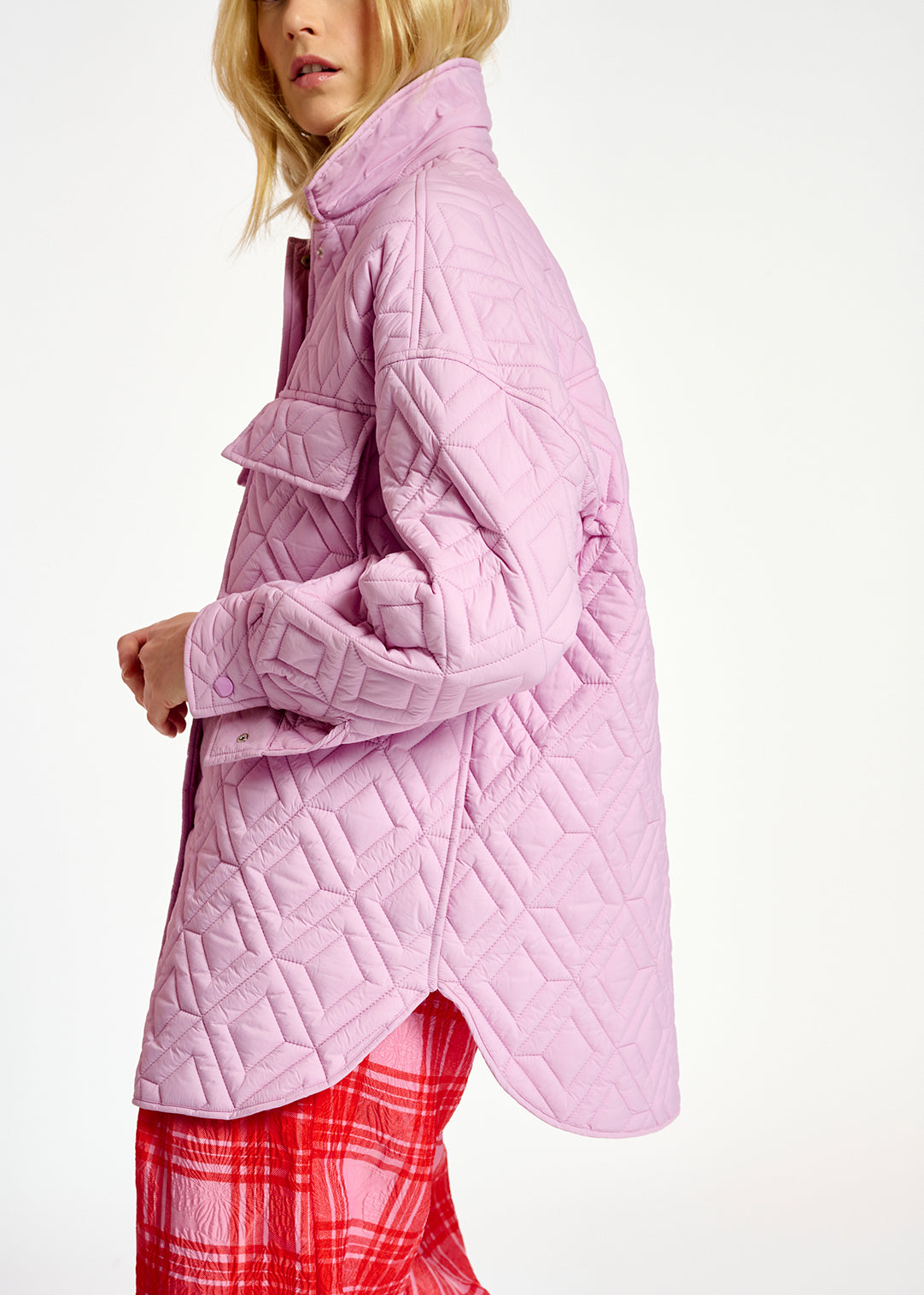 Lilac quilted jacket RE—SSENTIEL | Essentiel second hand
