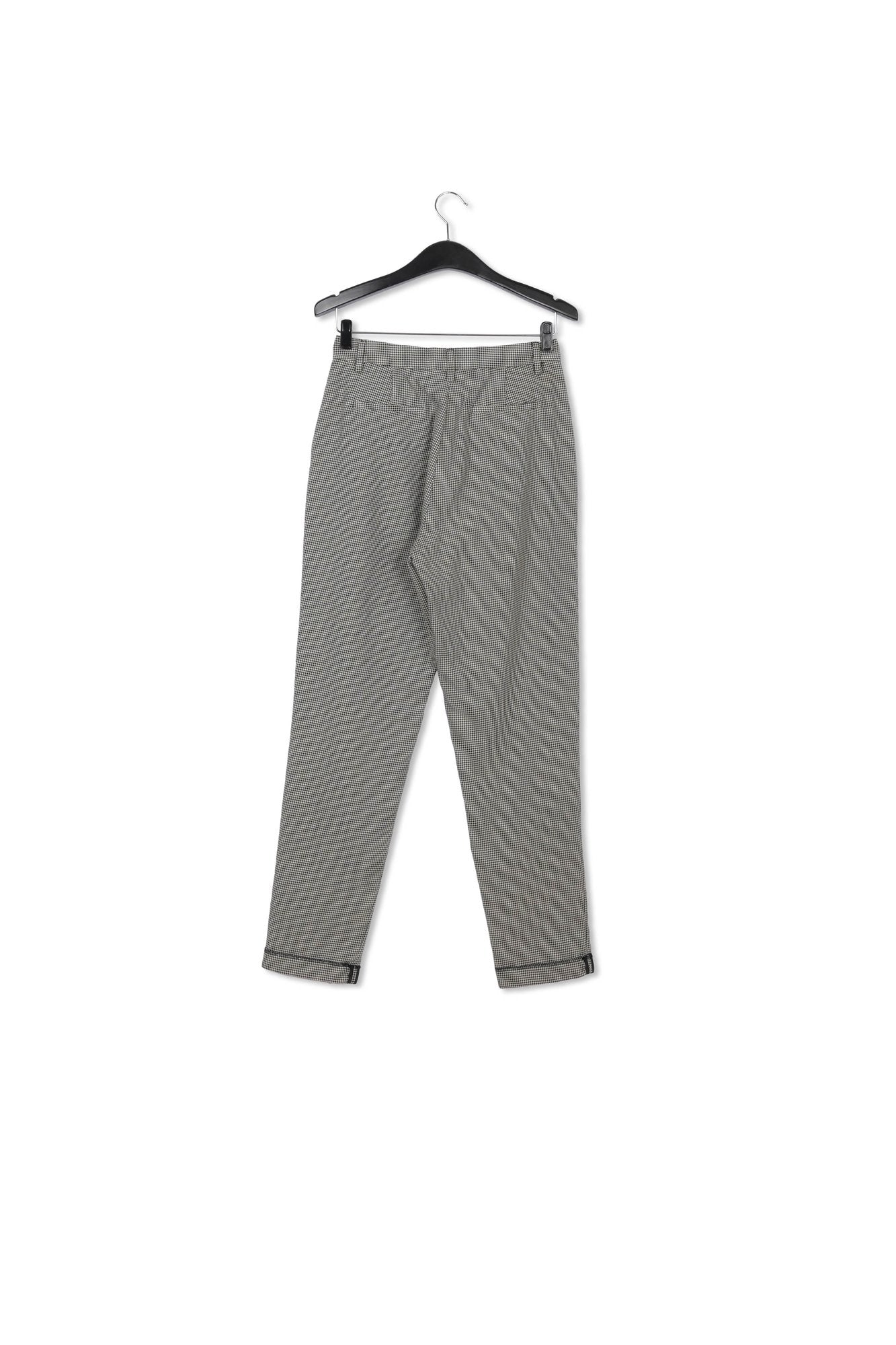 Loose-fit houndstooth high-waist pants RE—SSENTIEL | Essentiel second hand