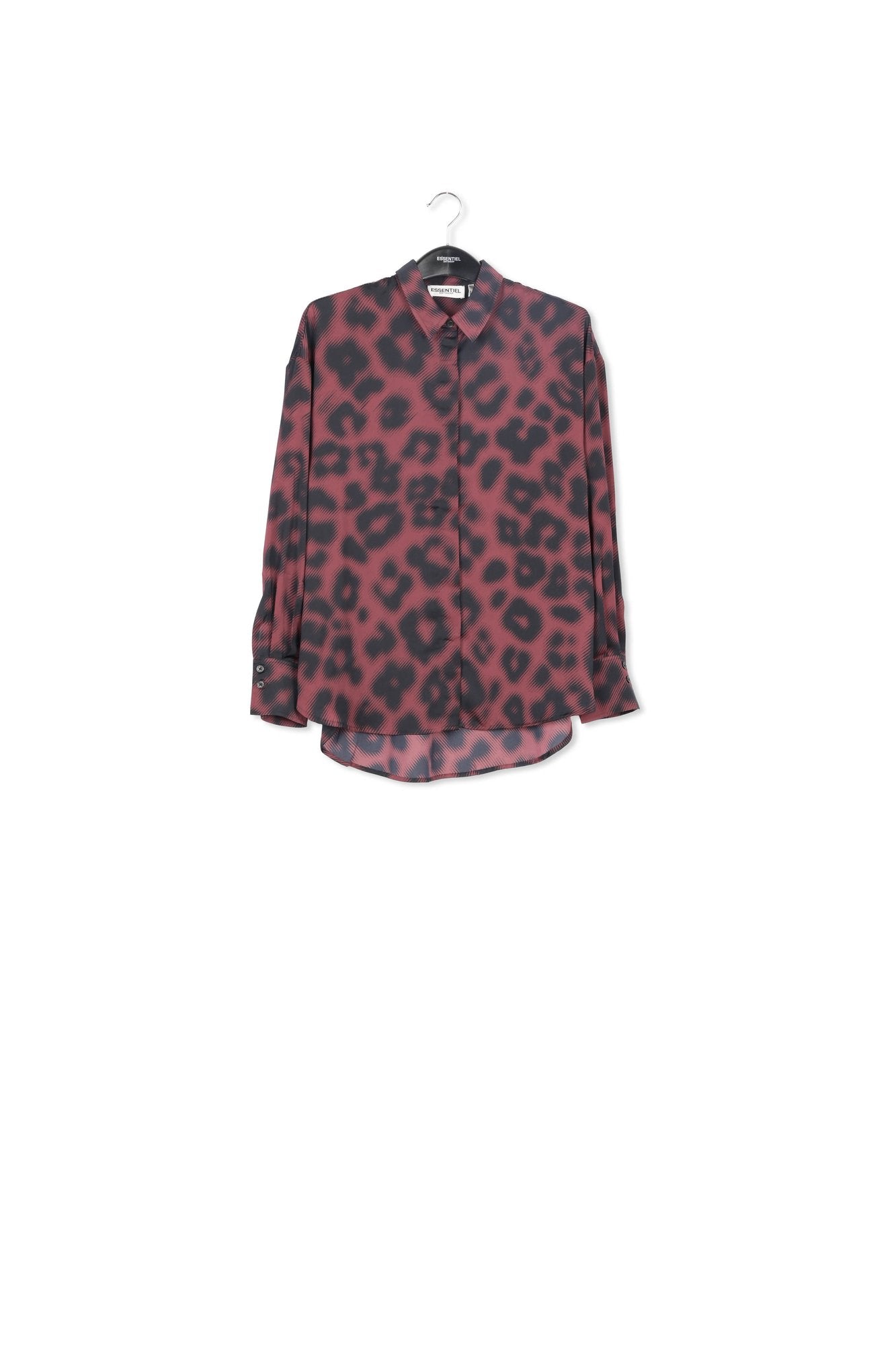 Chemisier marron à imprimé léopard RE—SSENTIEL | Essentiel second hand