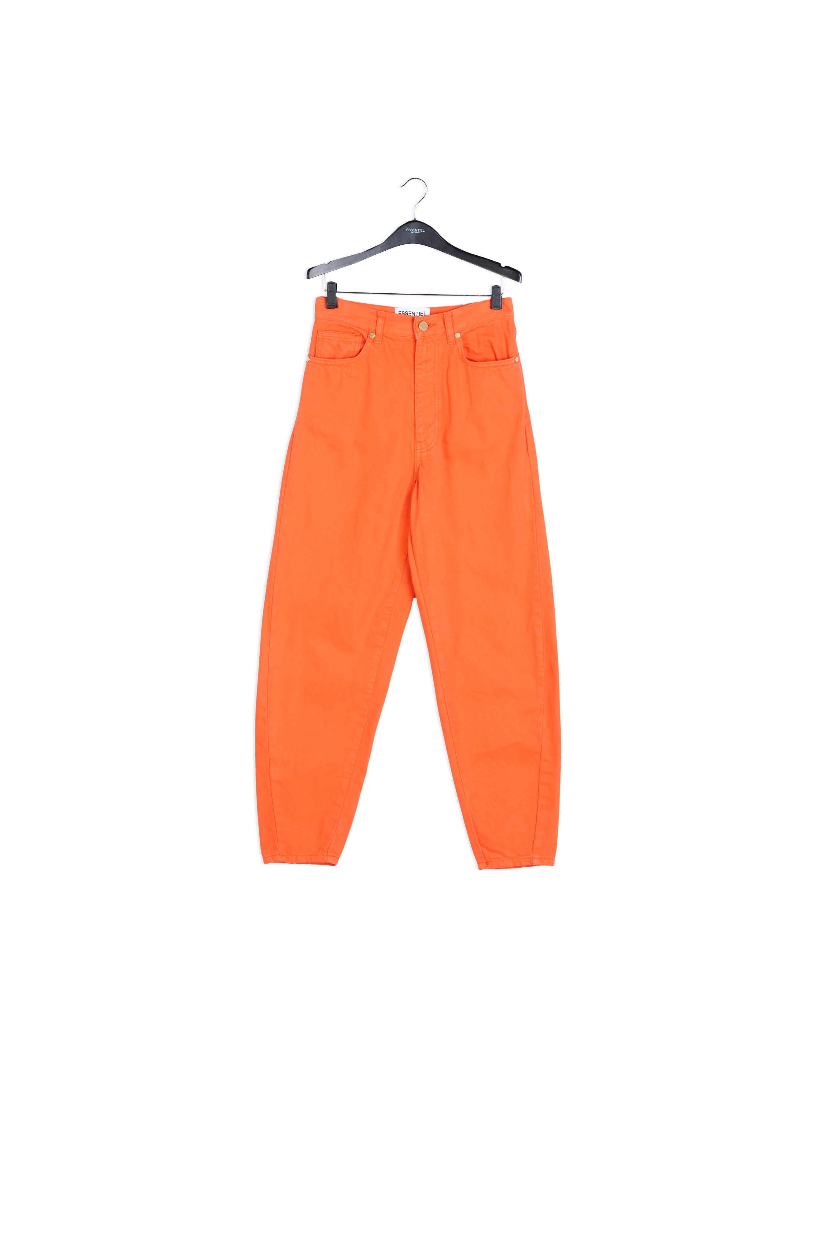 Orange high-waisted loose-fit jeans RE—SSENTIEL | Essentiel second hand
