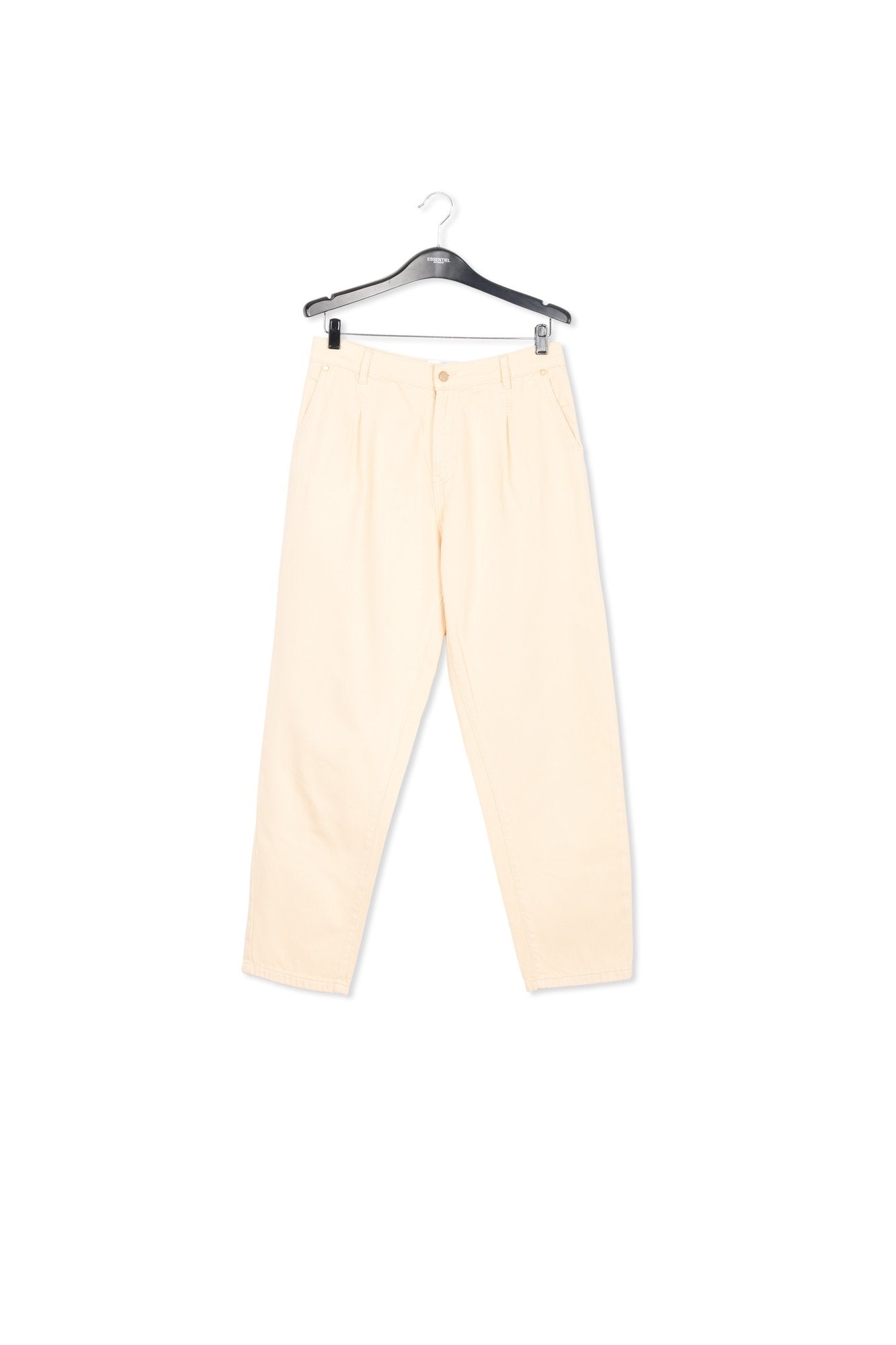 Ecru denim tapered high-rise jeans RE—SSENTIEL | Essentiel second hand