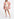 Mini-jupe en jacquard fleuri beige, rose et blanc Faume - seconde main