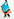 Blauwe kimono met grafische print Faume - seconde main
