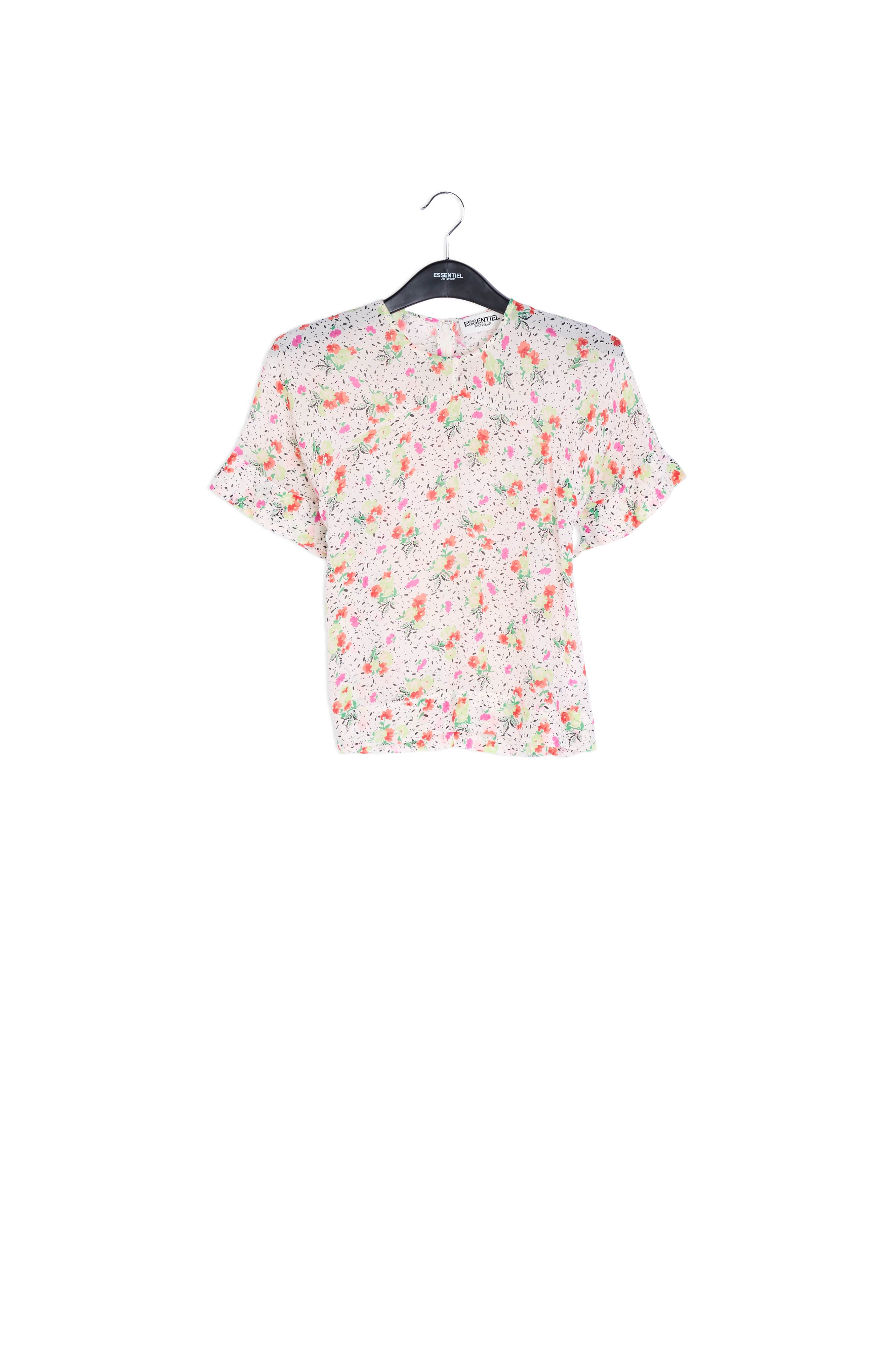 Top blanc cassé à imprimé floral RE—SSENTIEL | Essentiel second hand