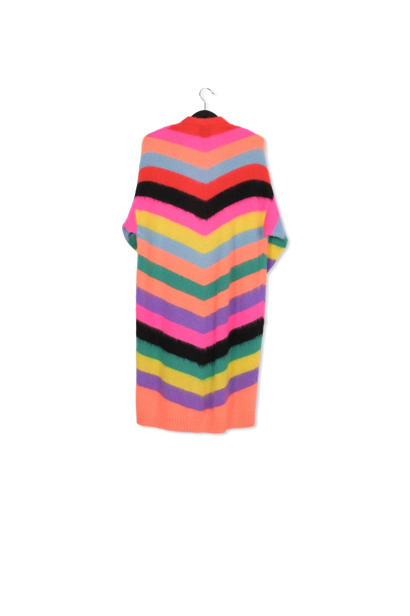 Multicolor striped midi-length cardigan RE—SSENTIEL | Essentiel second hand