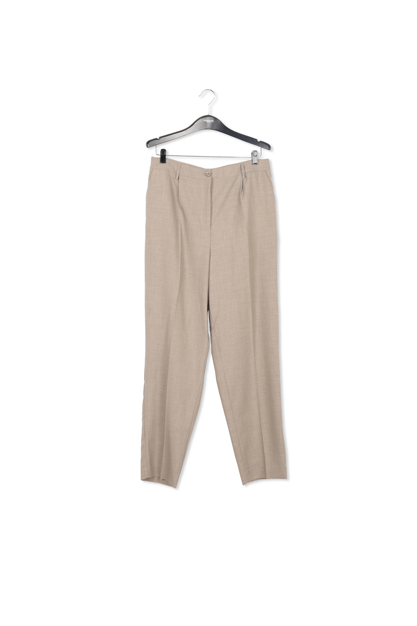 Khaki tapered-fit pants RE—SSENTIEL | Essentiel second hand