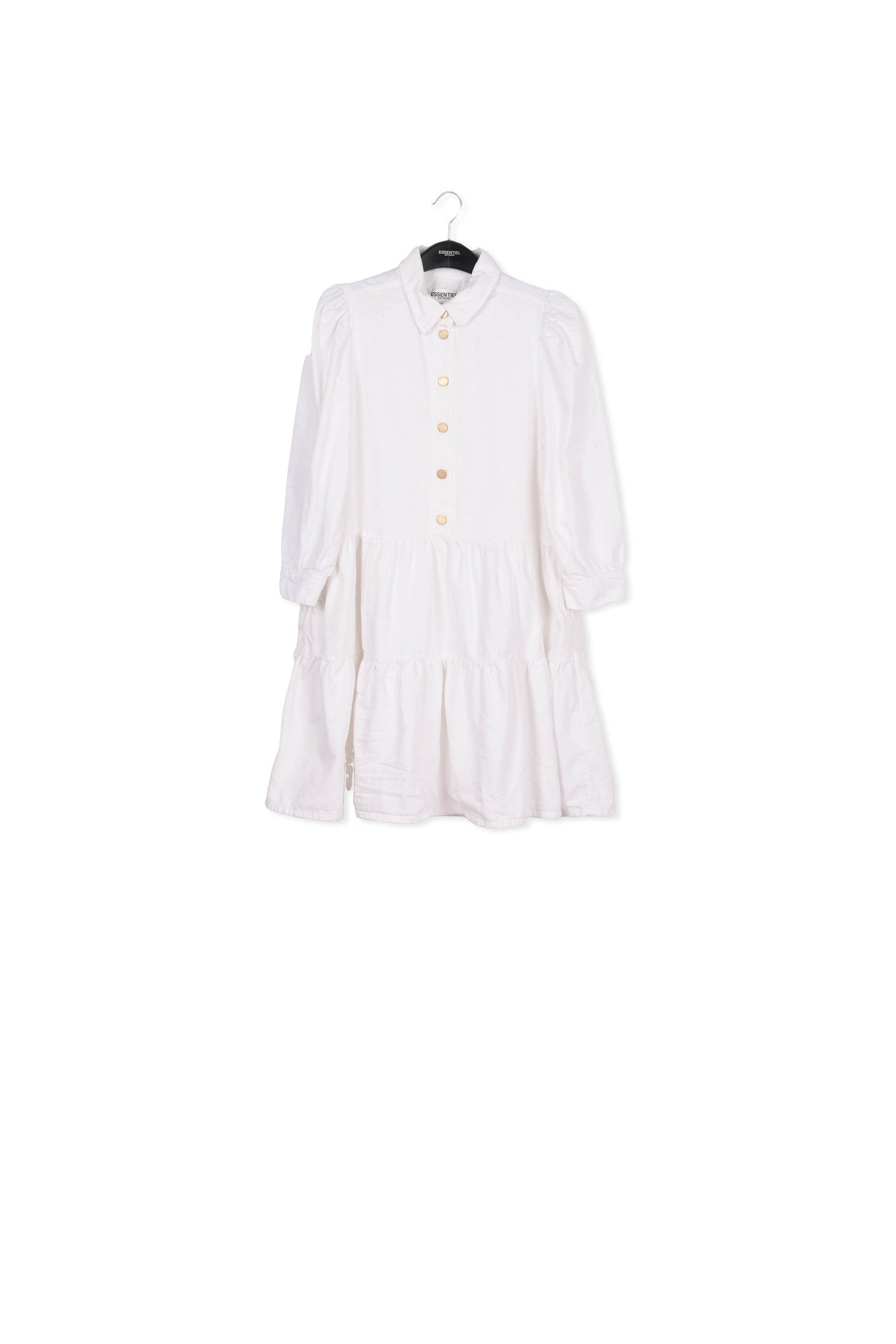 White denim A-line mini dress RE—SSENTIEL | Essentiel second hand