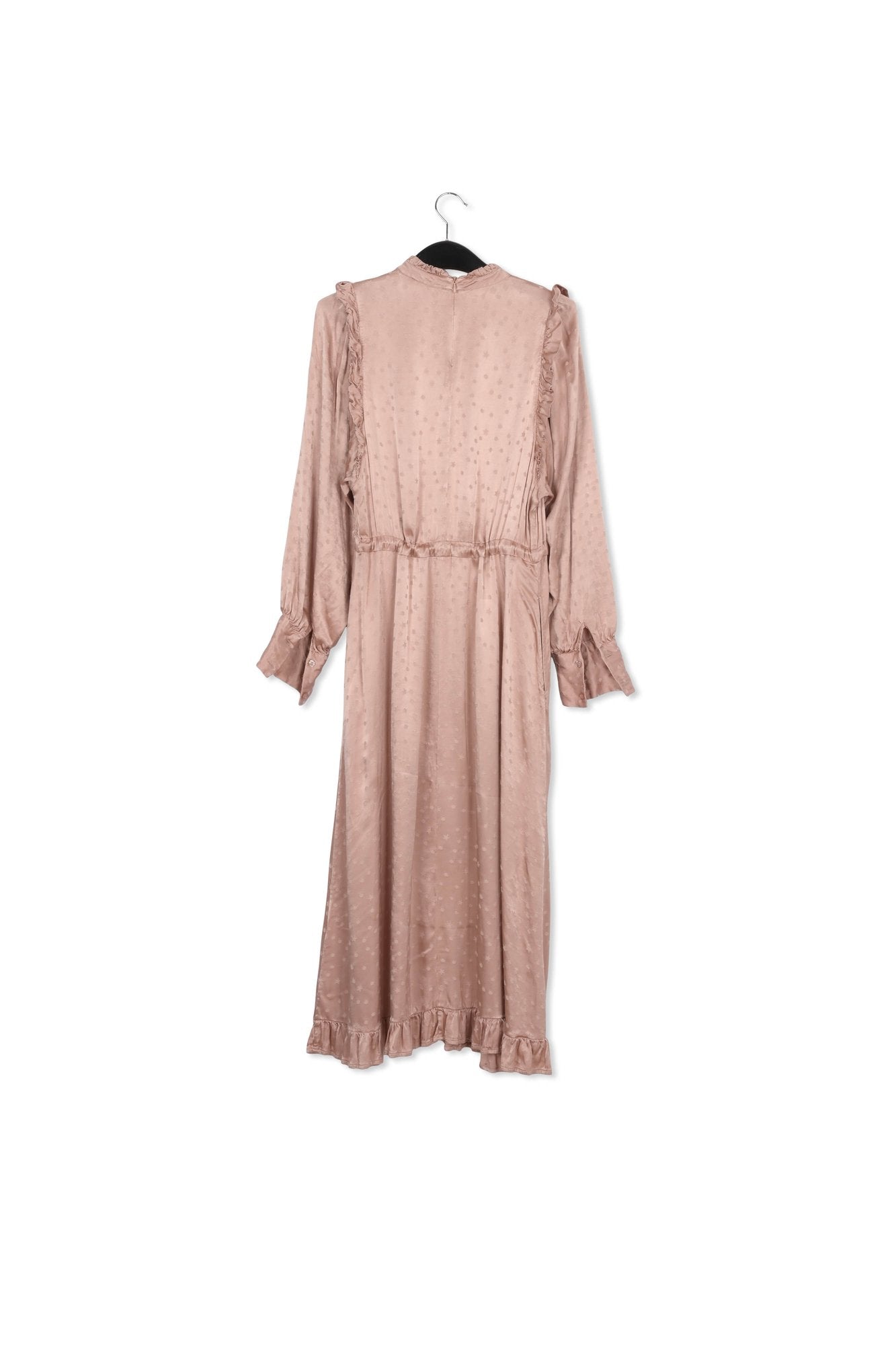 Peach jacquard midi dress RE—SSENTIEL | Essentiel second hand