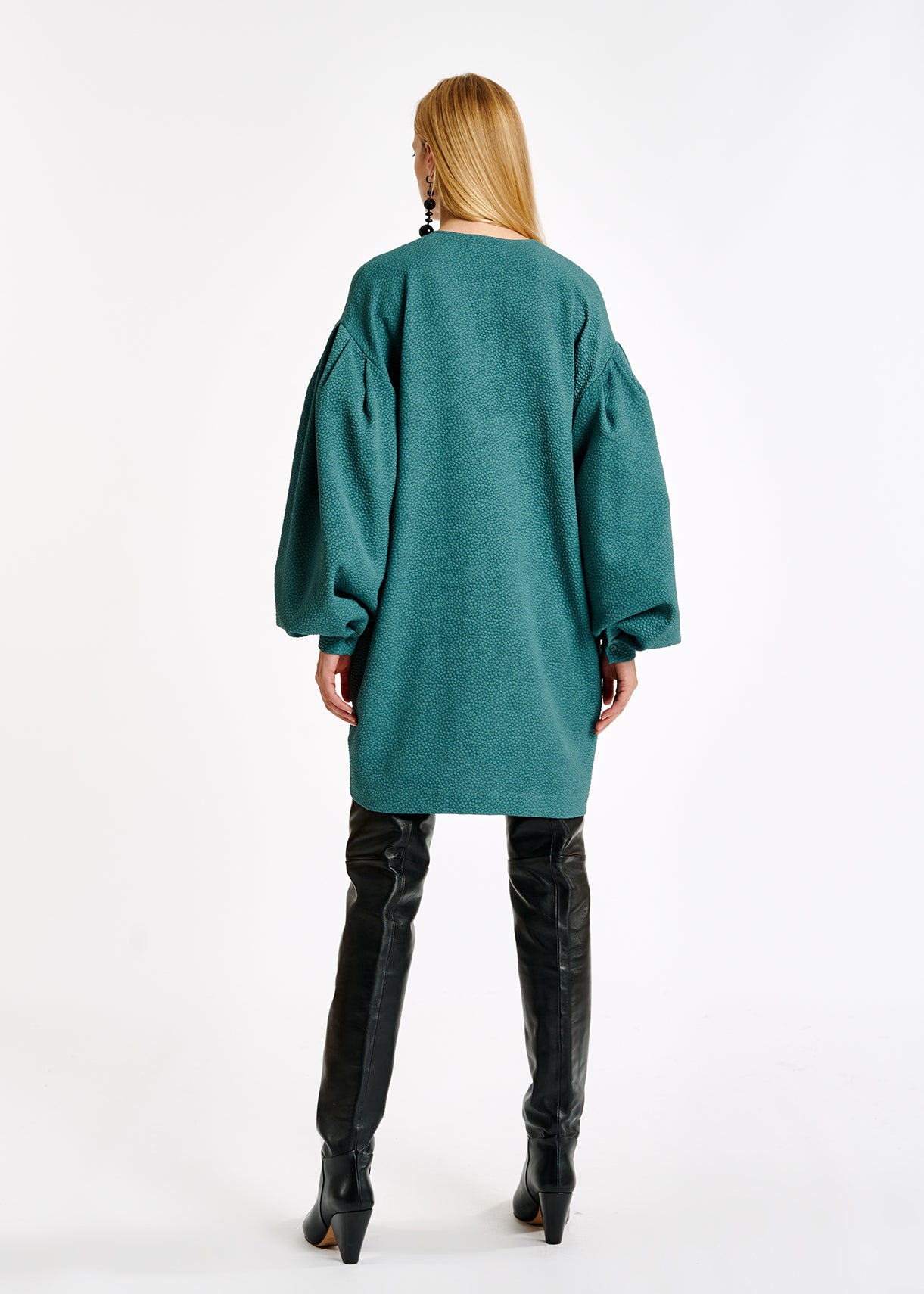 Saliegroene mini-jurk RE—SSENTIEL | Essentiel second hand