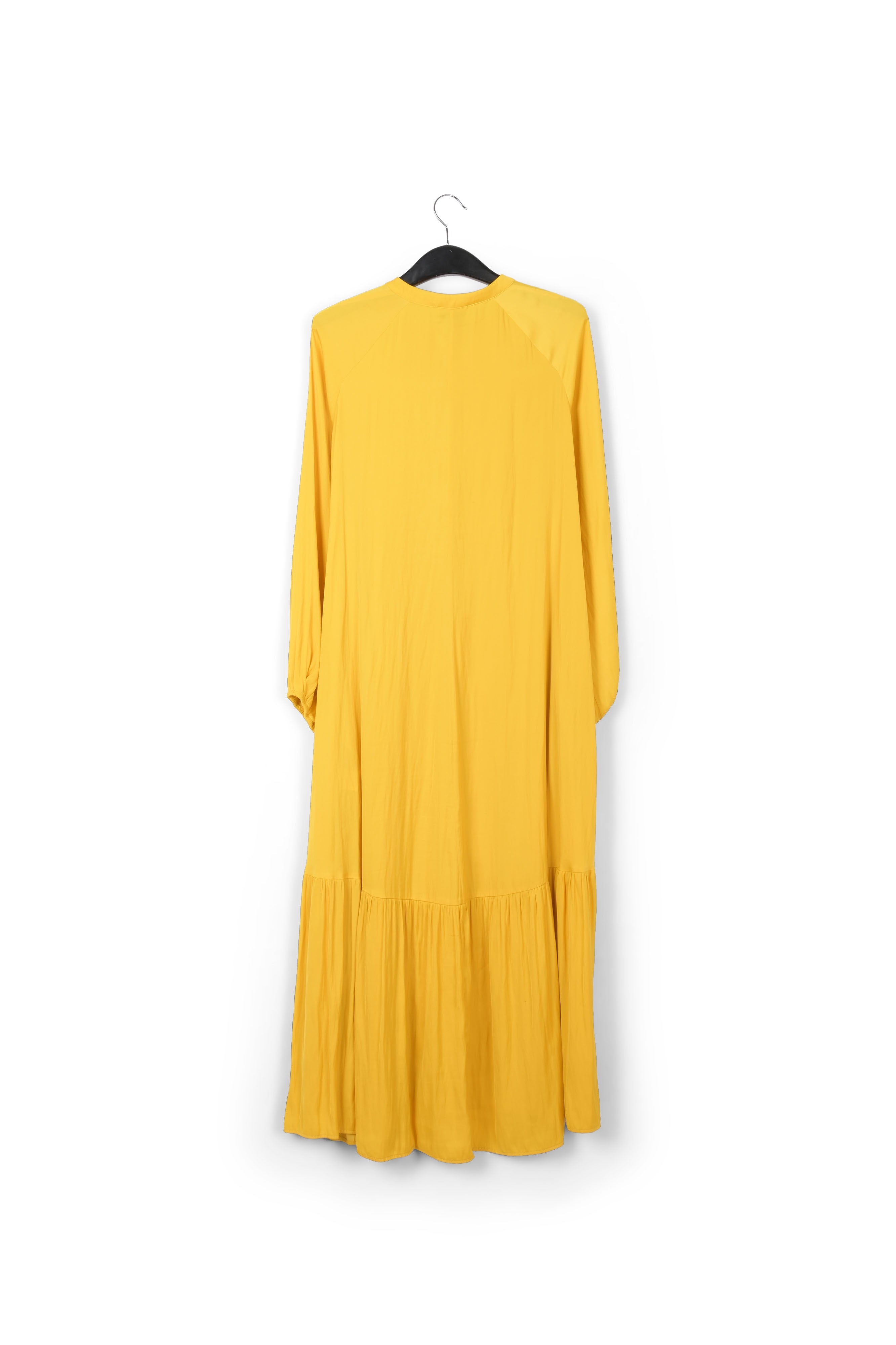 Yellow long-sleeved maxi dress RE—SSENTIEL | Essentiel second hand