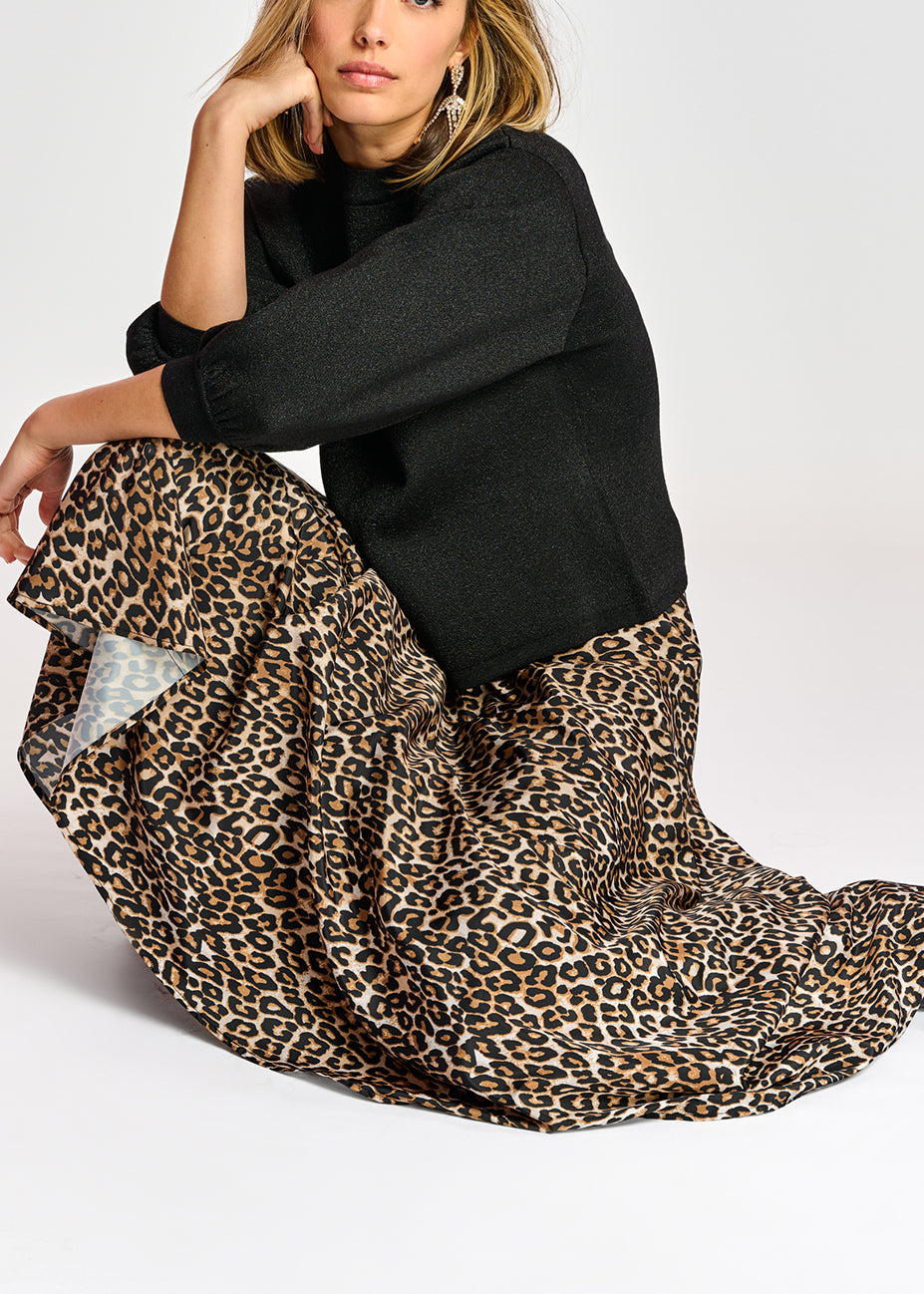 Top noir tricoté au lurex RE—SSENTIEL | Essentiel second hand