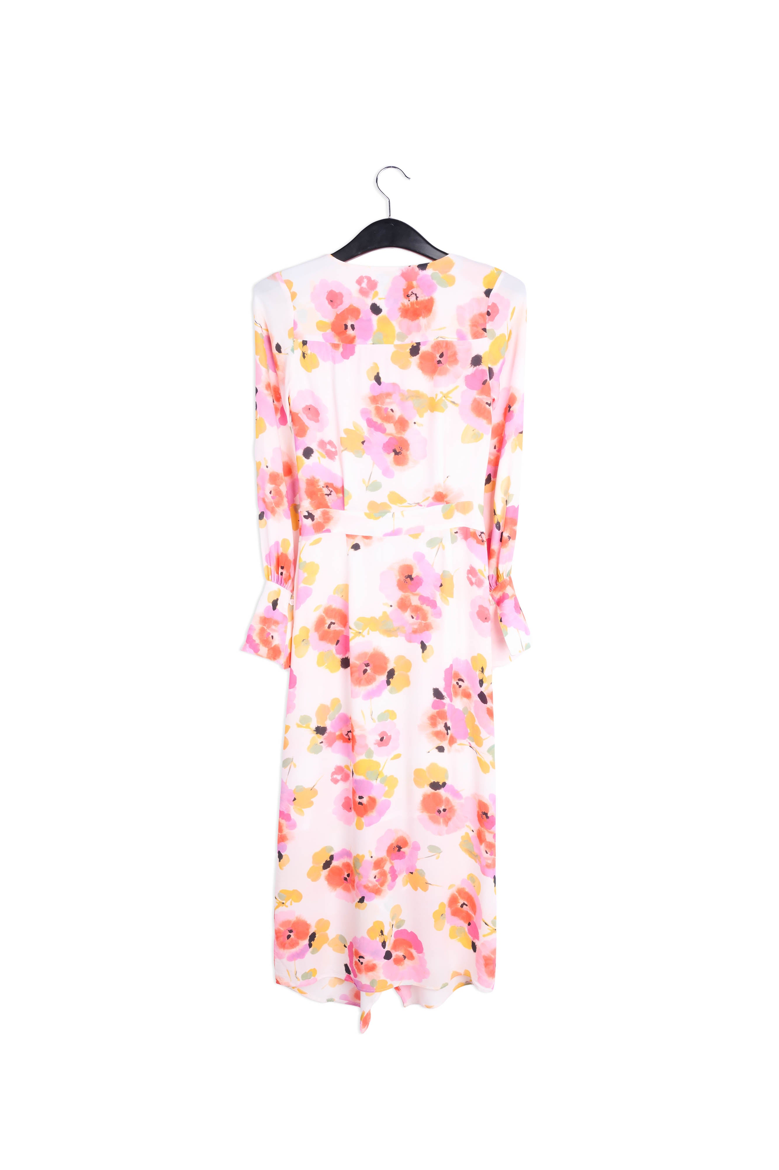 Off-white floral-print midi dress RE—SSENTIEL | Essentiel second hand