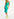 Turquoise sequin-embellished pencil skirt Faume - seconde main