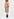 Black and orange plaid straight skirt Faume - seconde main