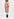 Black and orange plaid straight skirt Faume - seconde main