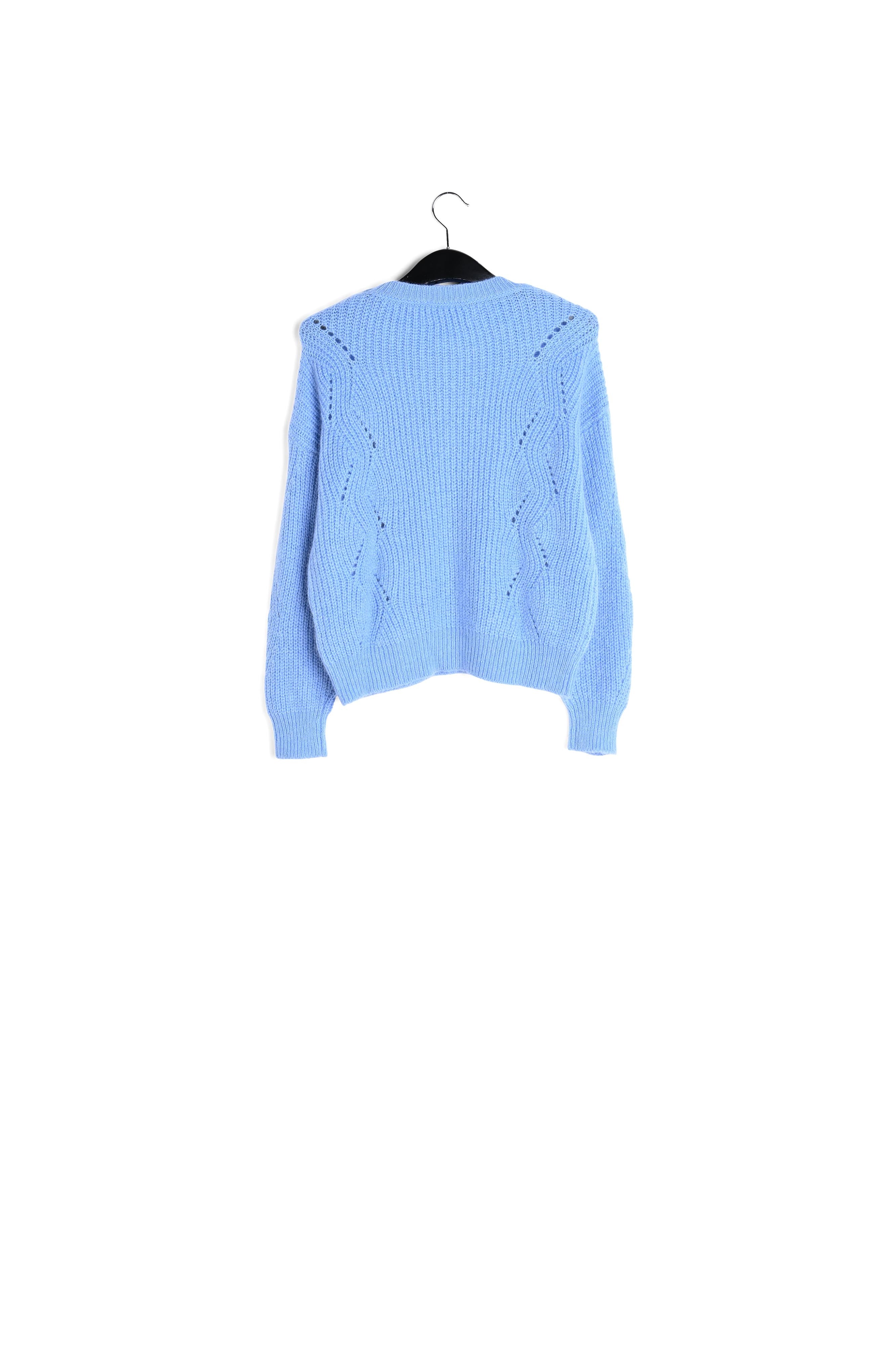 Light blue ribbed mohair-blend sweater RE—SSENTIEL | Essentiel second hand