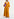 Ochre pink long-sleeved v-neck maxi dress Faume - seconde main