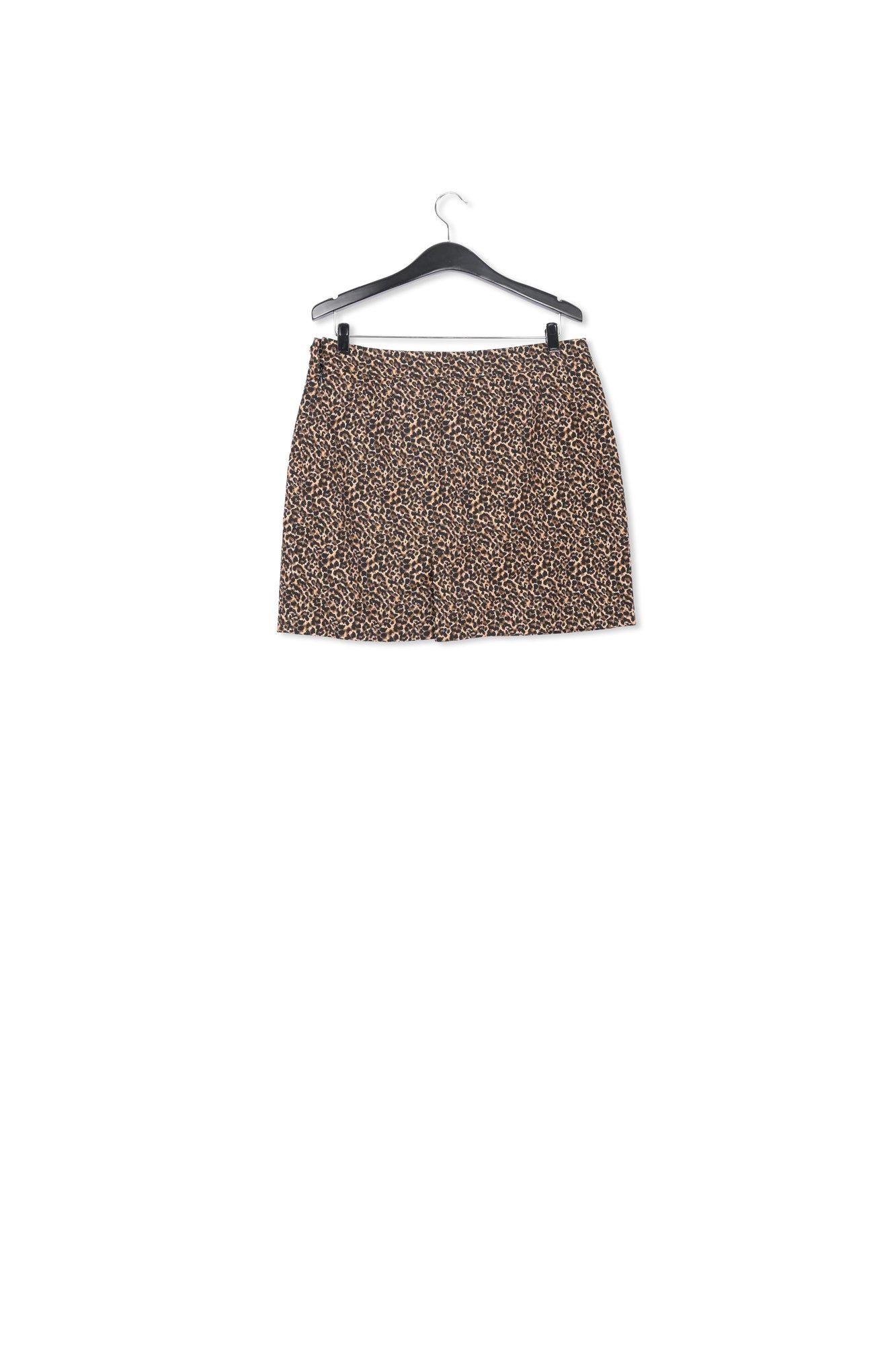 Jacquard mini skirt with leopard motif RE—SSENTIEL | Essentiel second hand