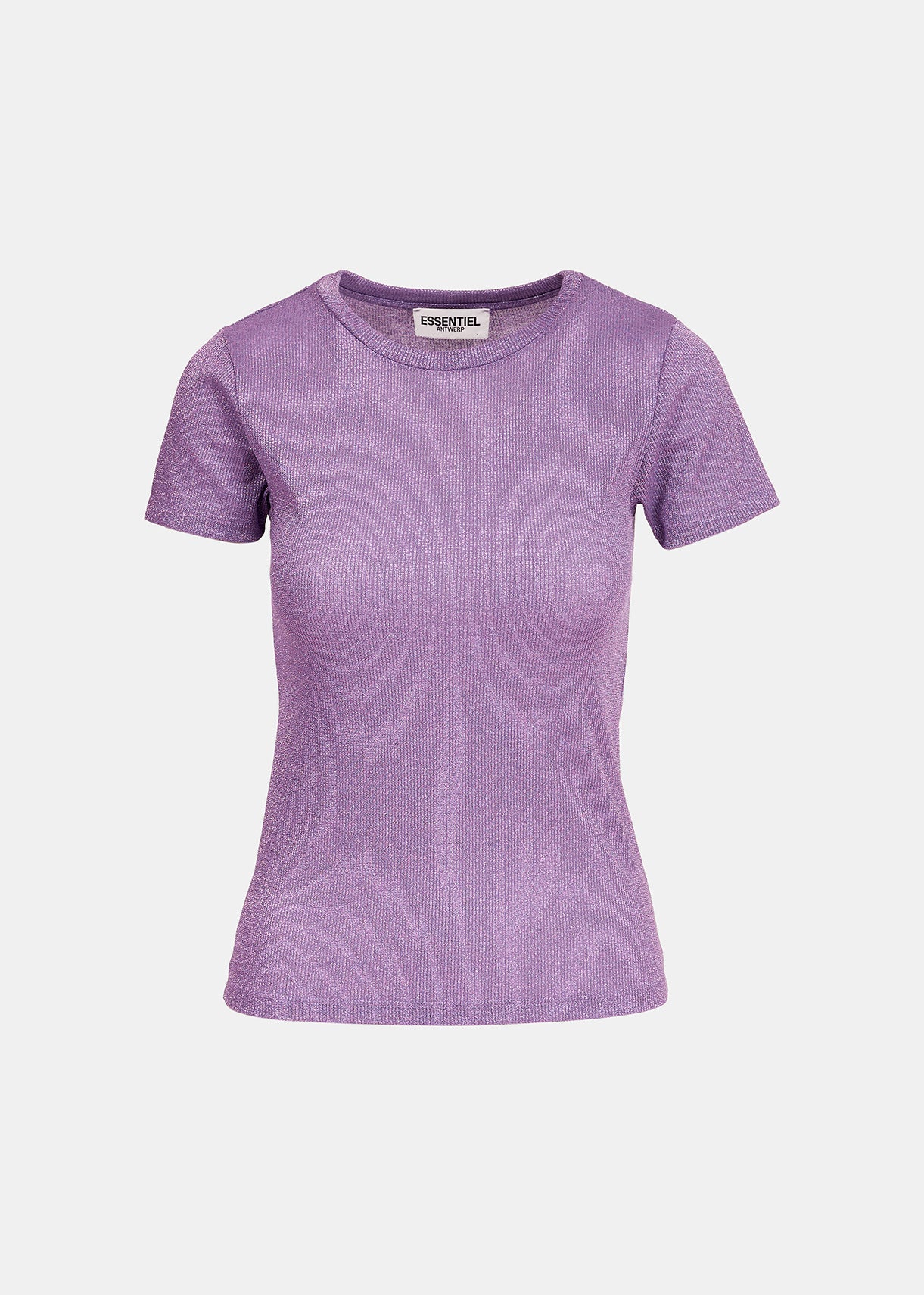 Lilac lurex T-shirt RE—SSENTIEL | Essentiel second hand