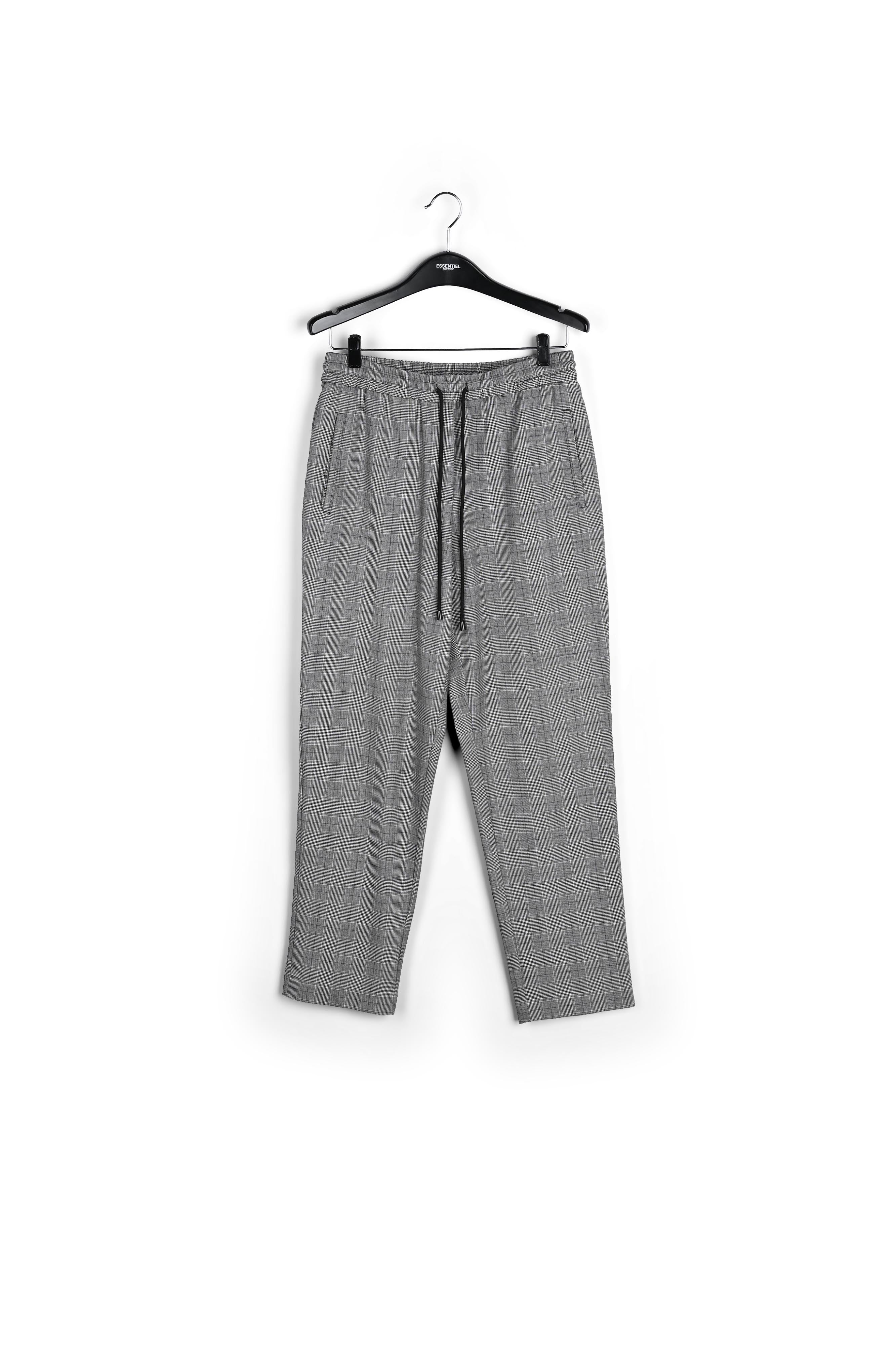 Pantalon gris à carreaux RE—SSENTIEL | Essentiel second hand