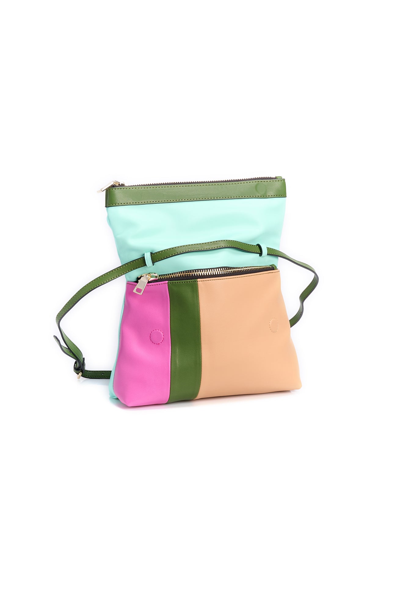 Green front-flap shoulder bag RE—SSENTIEL | Essentiel second hand