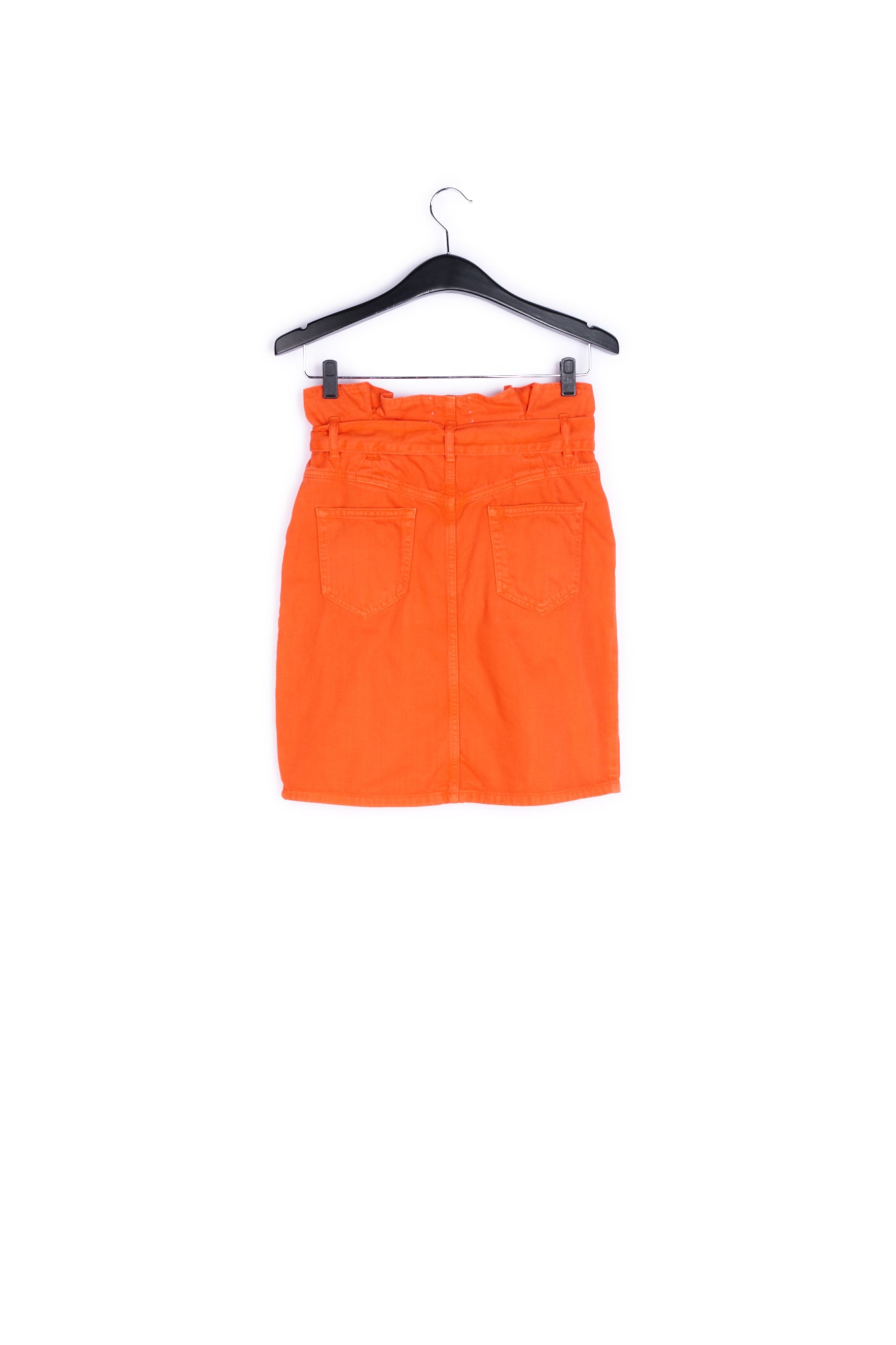 Orange high-waisted mini skirt RE—SSENTIEL | Essentiel second hand
