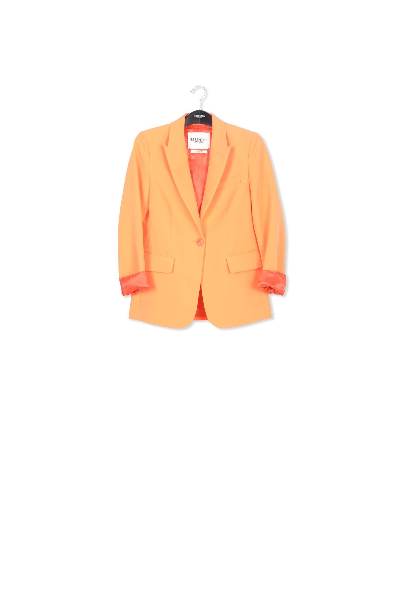 Blazer orange à coupe ajustée RE—SSENTIEL | Essentiel second hand