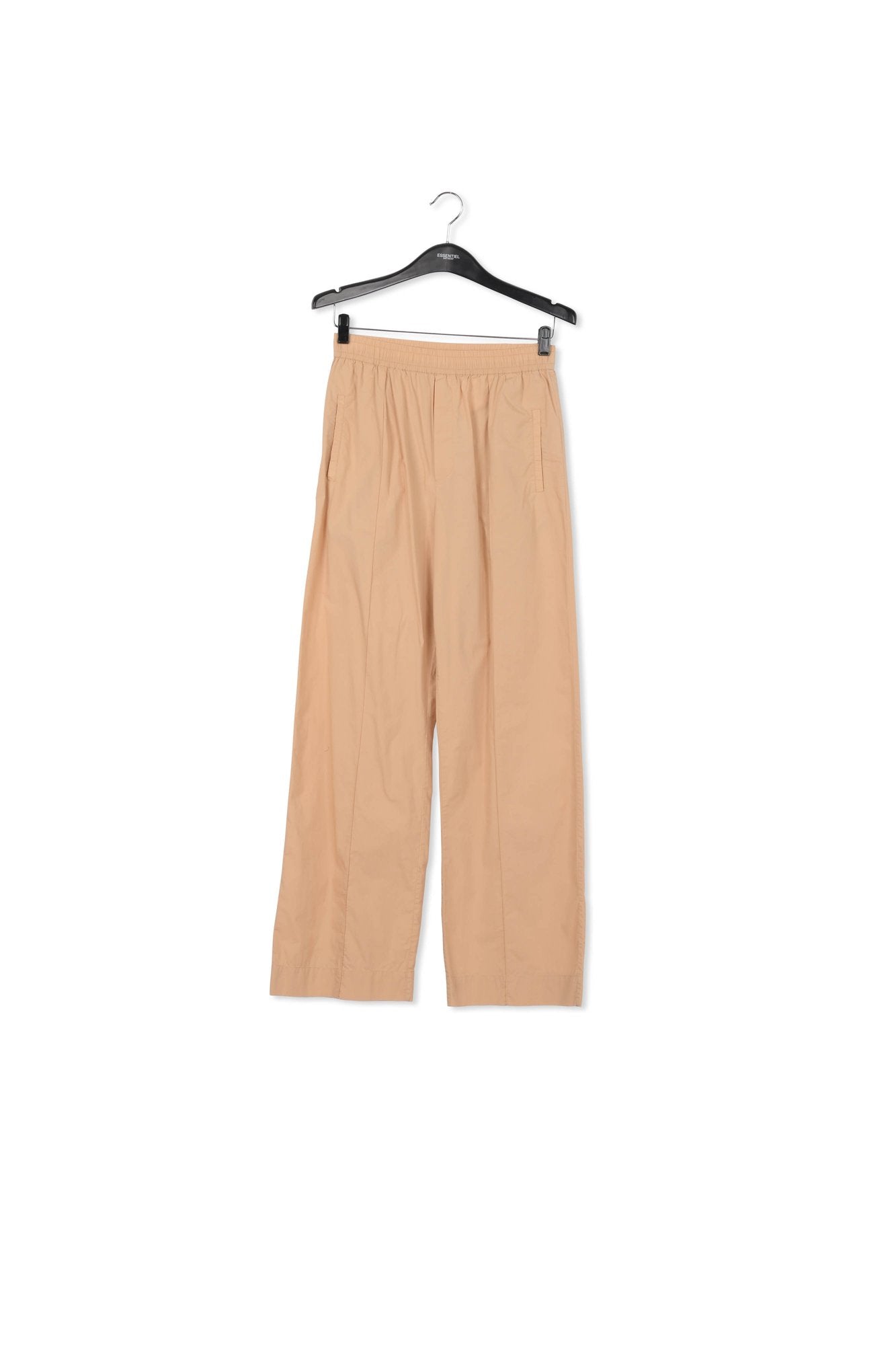 Beige cotton pants with floral print RE—SSENTIEL | Essentiel second hand