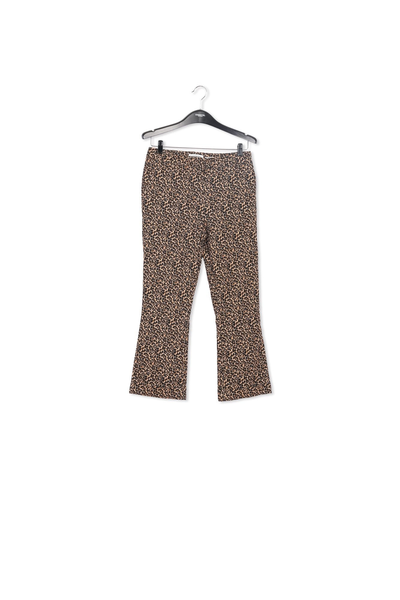 Flared-fit leopard-motif pants RE—SSENTIEL | Essentiel second hand