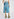 Blue high-waisted denim a-line skirt Faume - seconde main