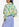White, yellow and purple floral print top with stand-up collar Faume - seconde main