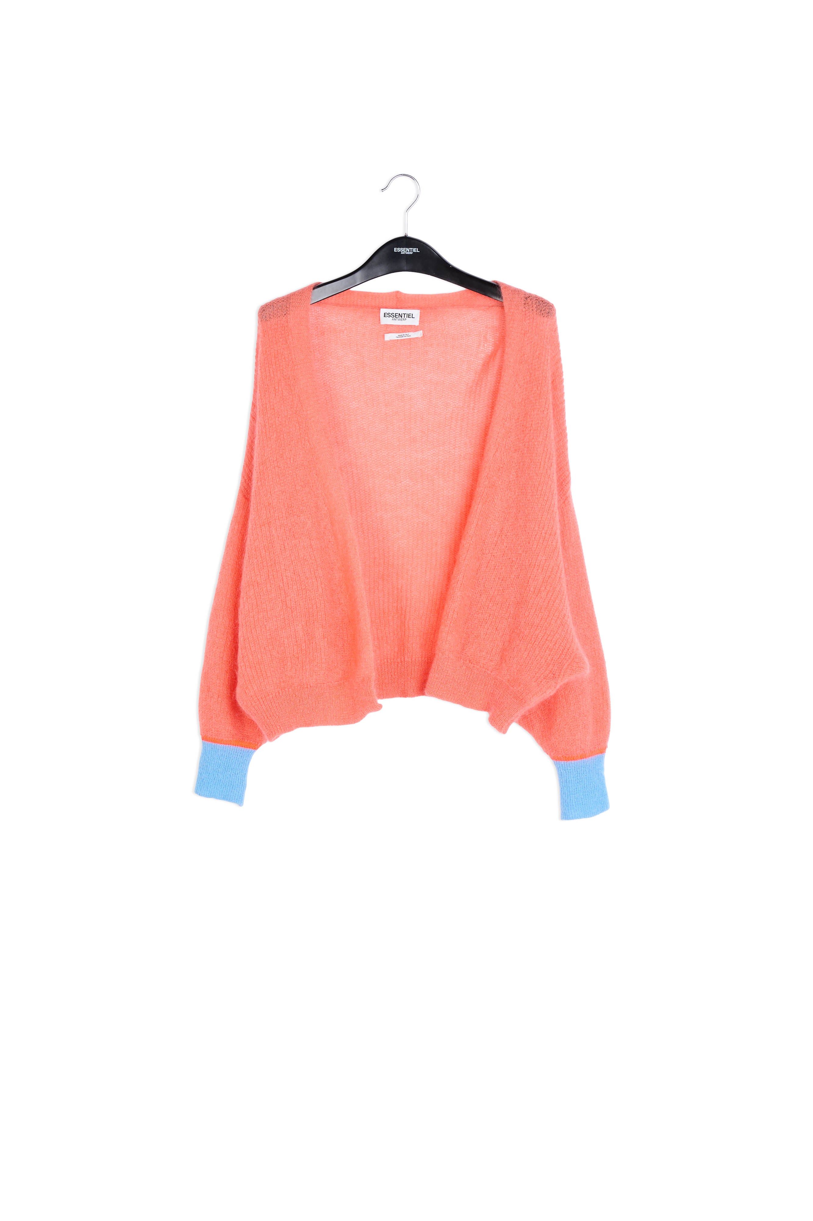 Orange mohair-blend cardigan RE—SSENTIEL | Essentiel second hand