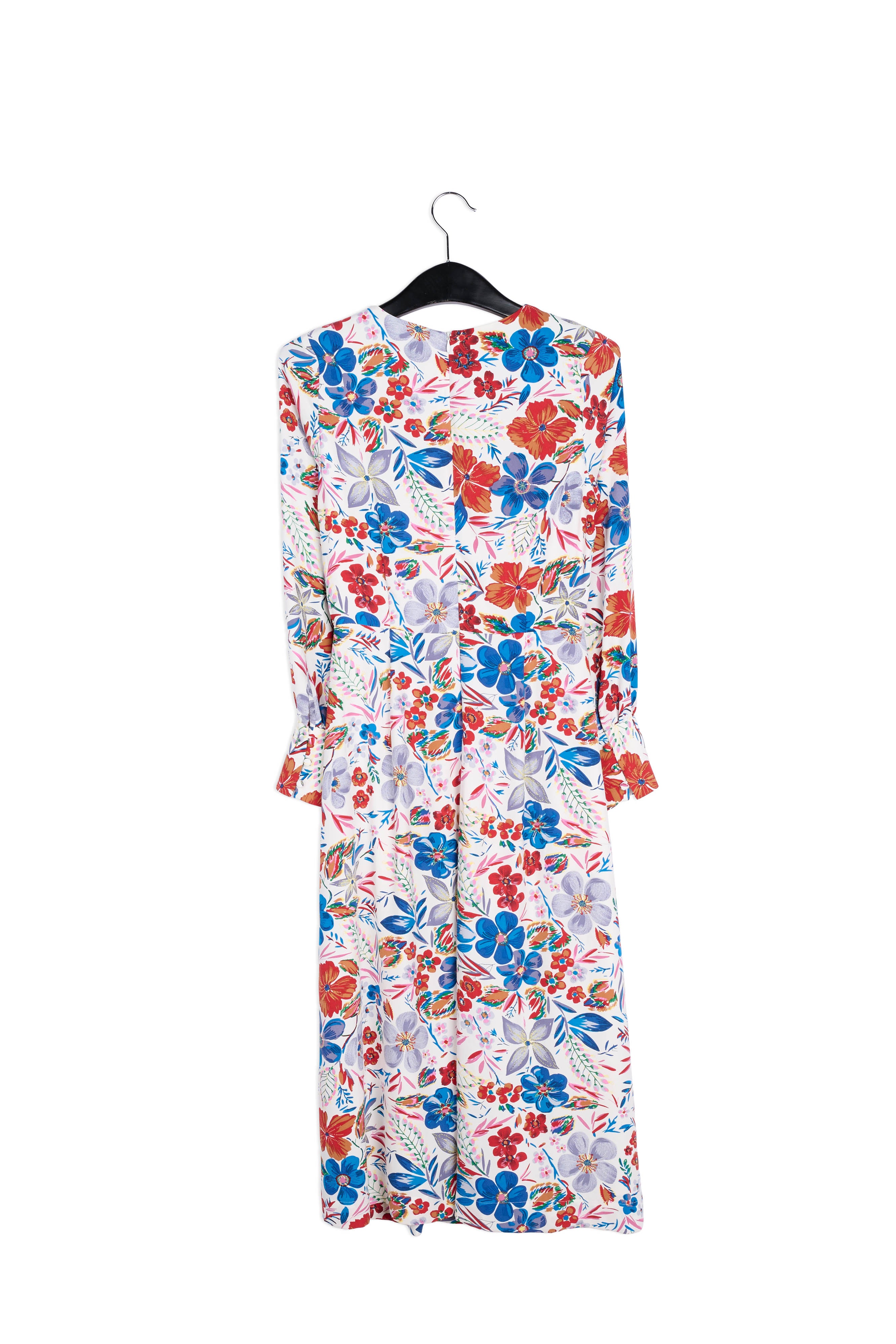 Off-white floral midi dress RE—SSENTIEL | Essentiel second hand