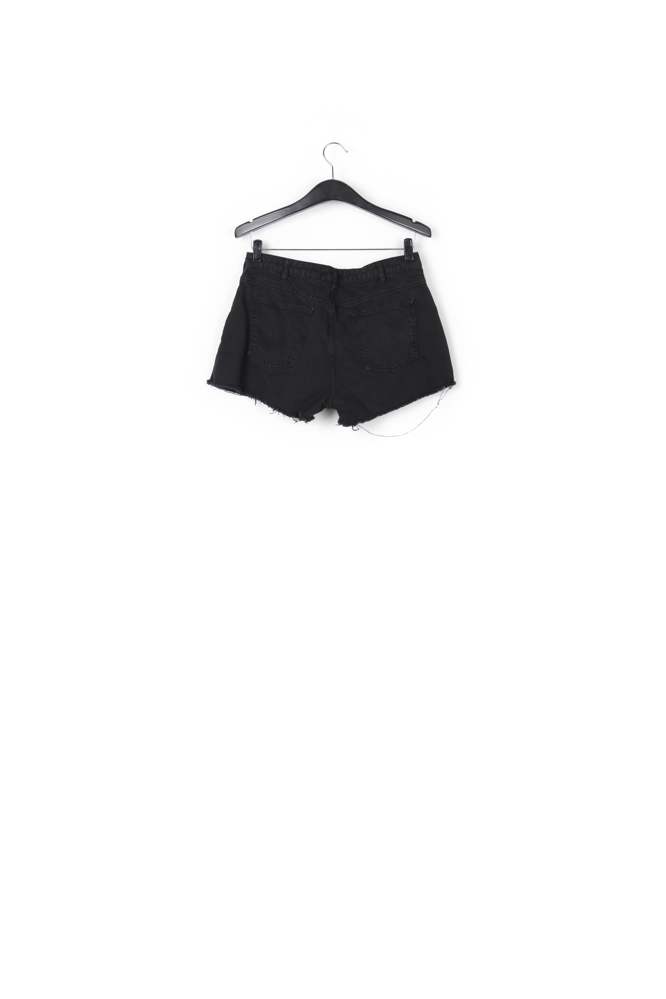 Short en jean noir effiloché RE—SSENTIEL | Essentiel second hand