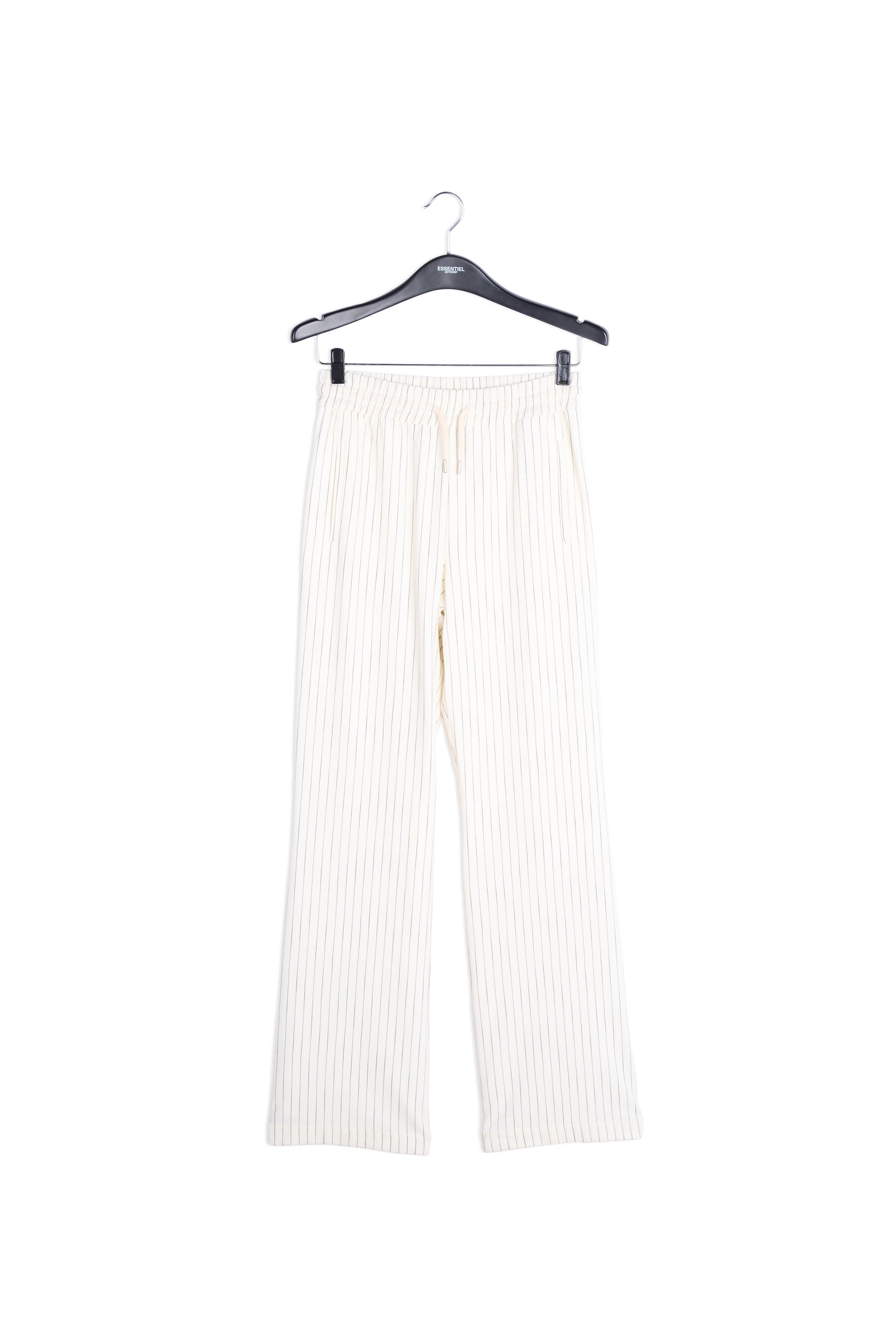 Pantalon blanc cassé à fines rayures RE—SSENTIEL | Essentiel second hand