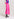 Neonroze midirok met stippen Faume - seconde main