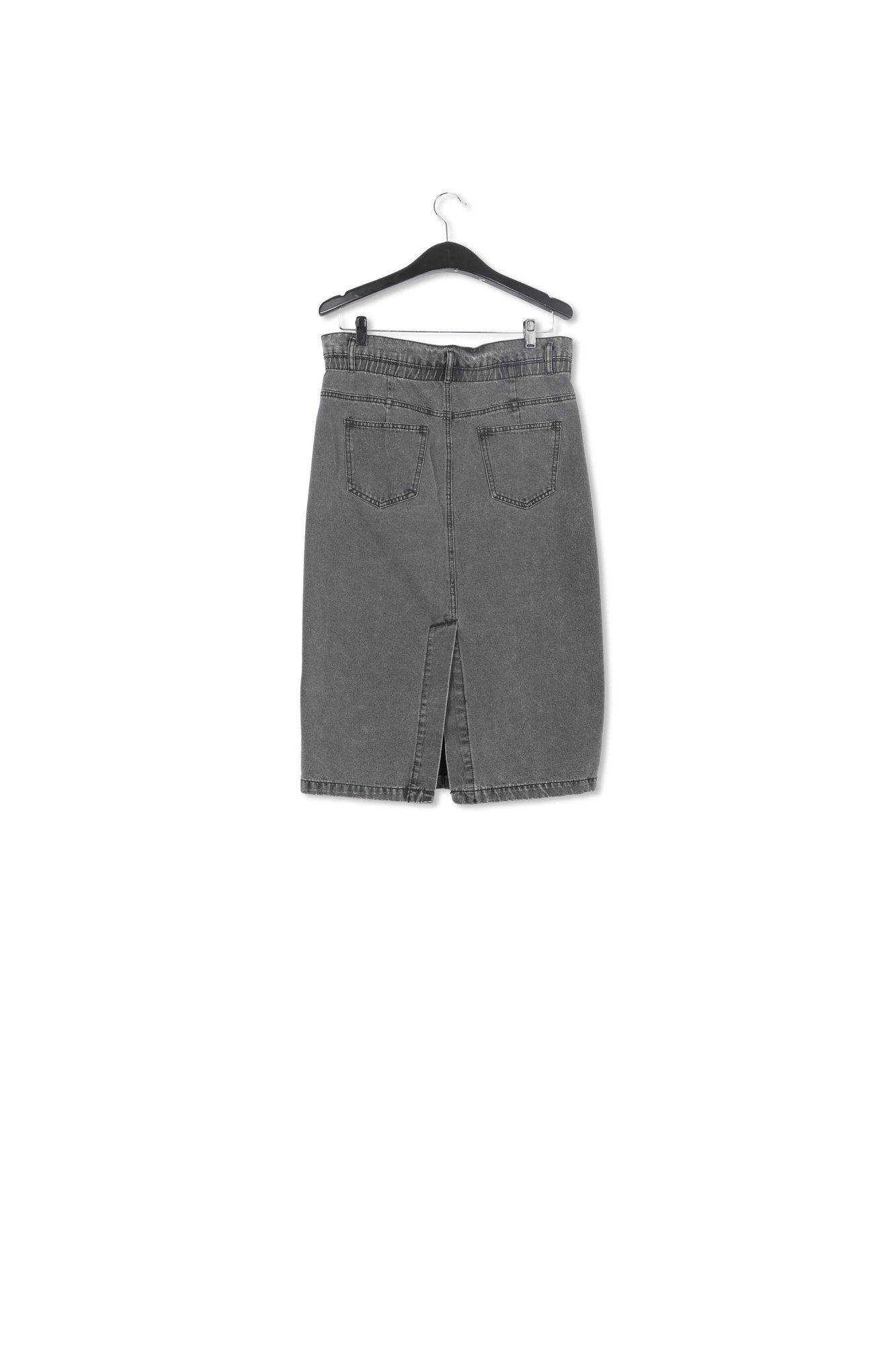 Dark grey denim pencil skirt RE—SSENTIEL | Essentiel second hand