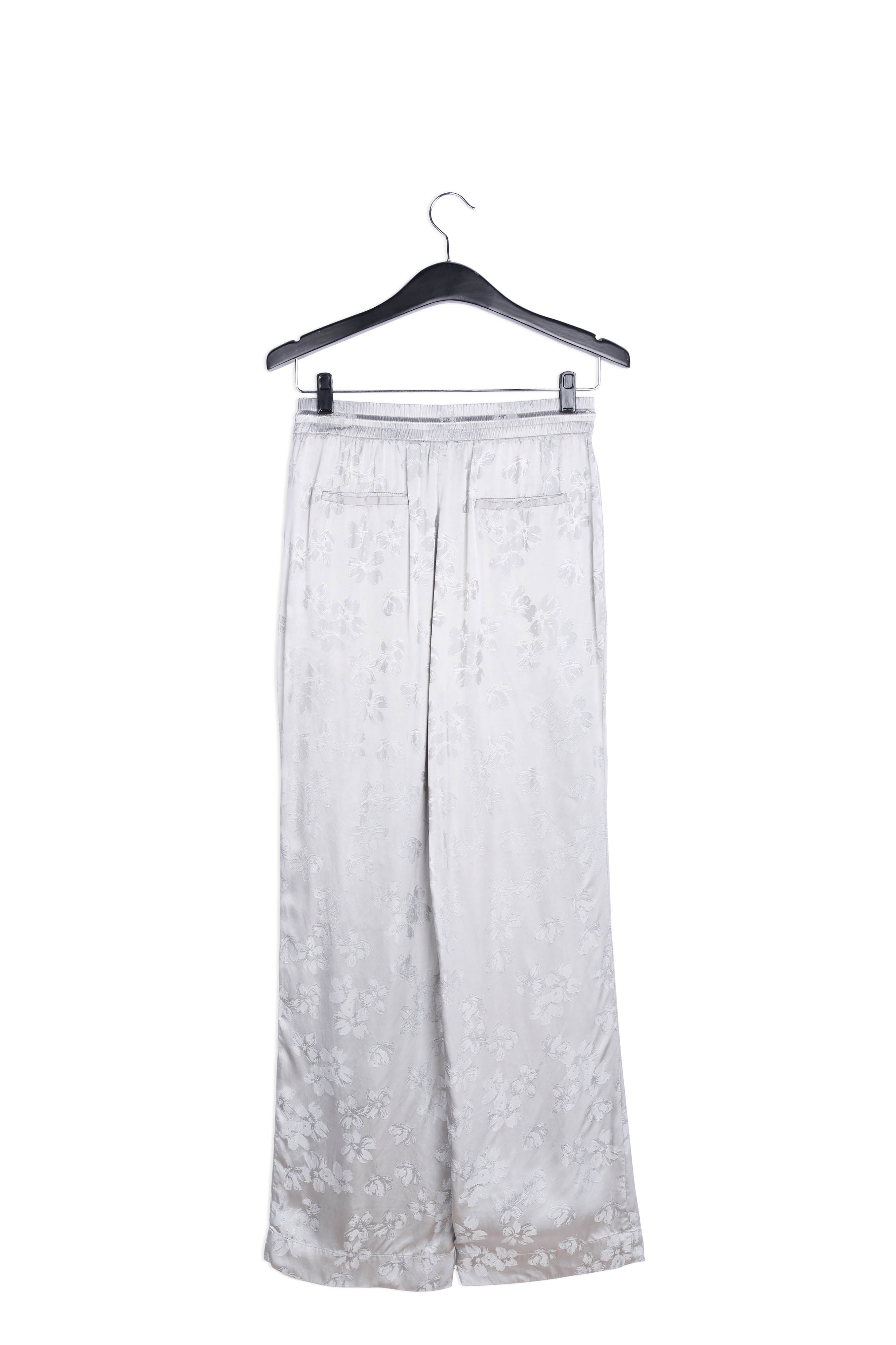 Grijze joggingbroek van bloemenjacquard RE—SSENTIEL | Essentiel second hand