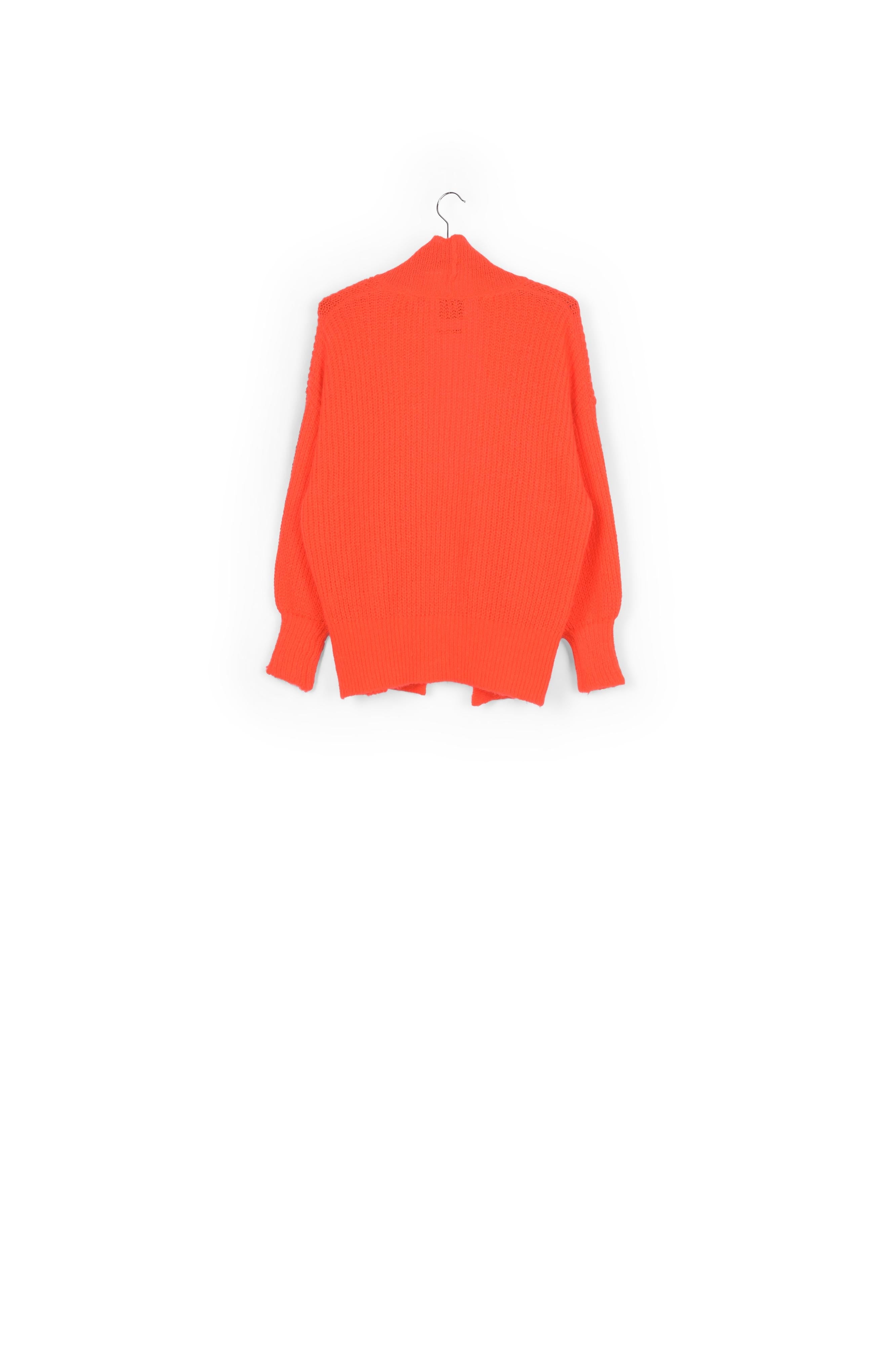 Cardigan orange à col replié RE—SSENTIEL | Essentiel second hand