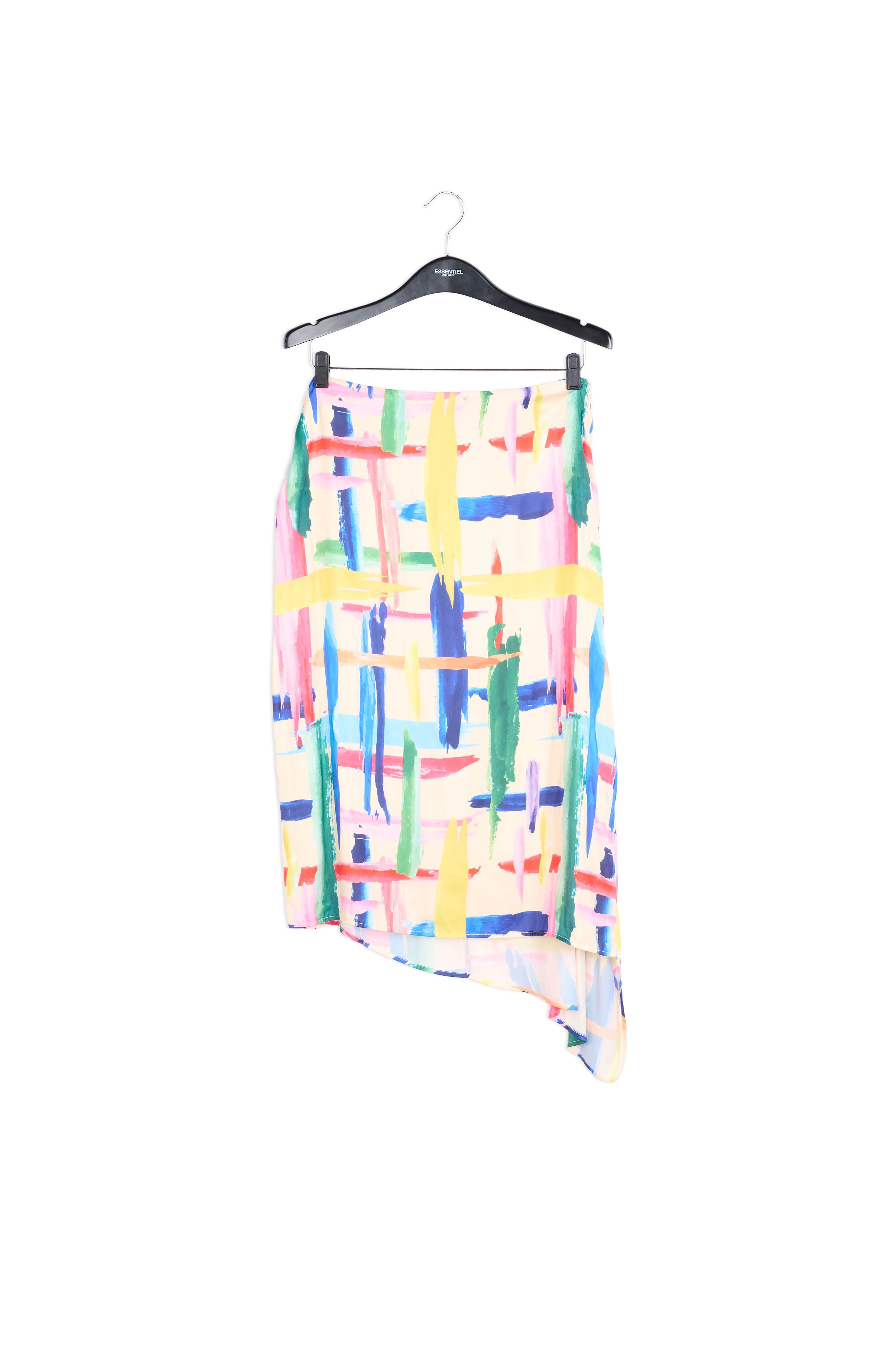 Multicolored graphic striped midi skirt RE—SSENTIEL | Essentiel second hand