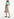 Turquoise organic cotton T-shirt Faume - seconde main