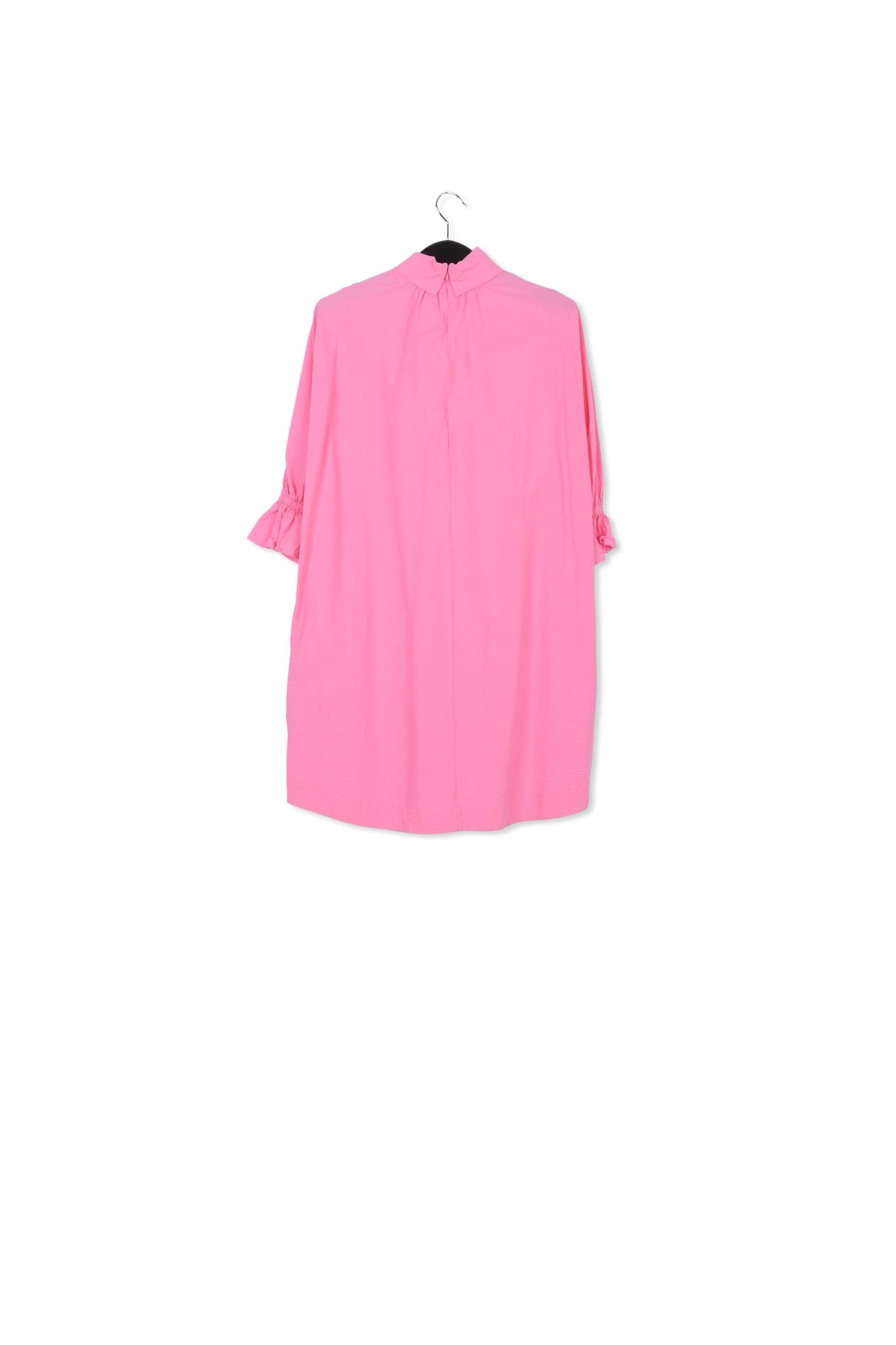Pink mini dress with stand-up collar RE—SSENTIEL | Essentiel second hand