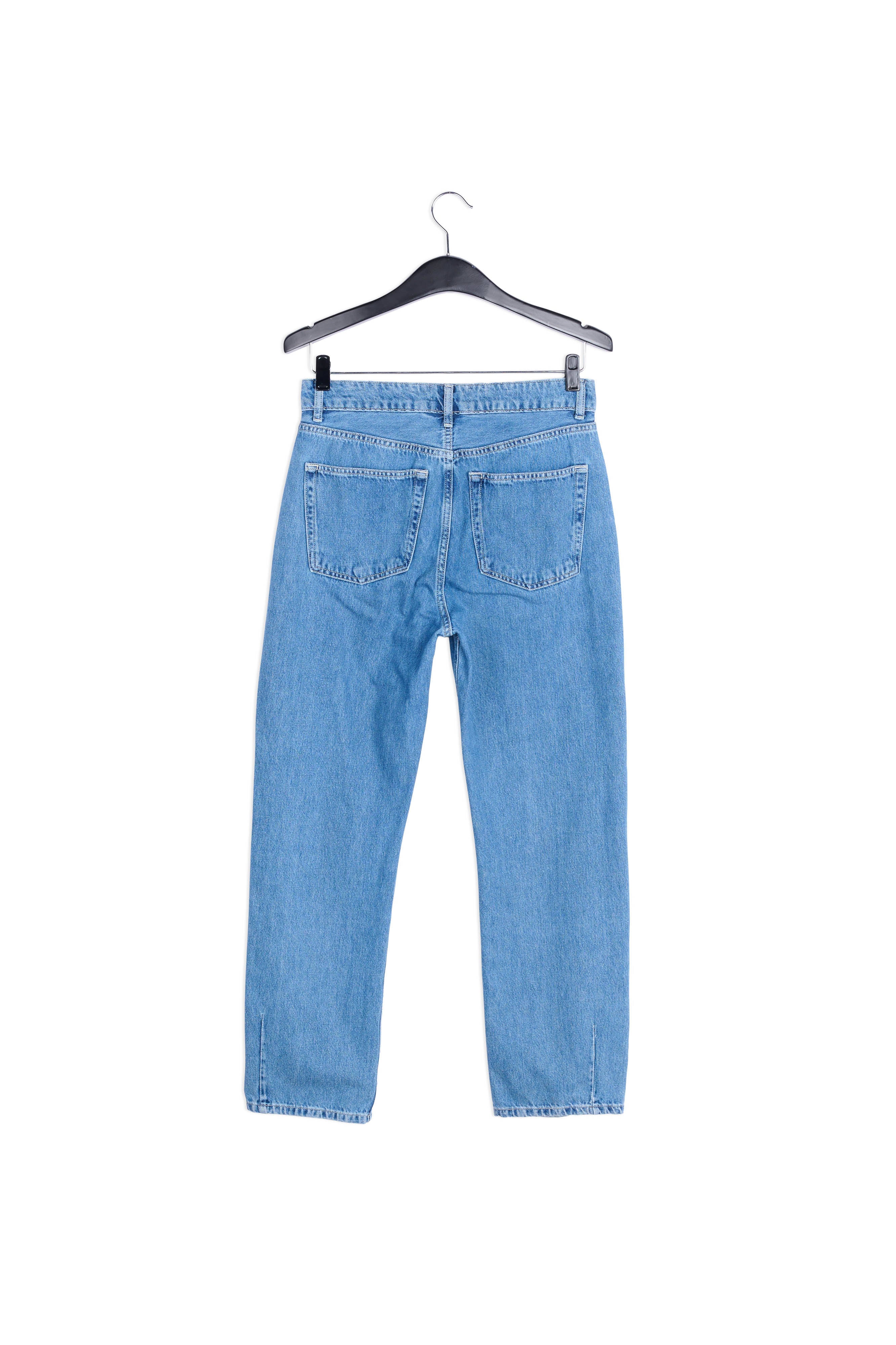 Blauwe enkeljeans met hoge taille RE—SSENTIEL | Essentiel second hand