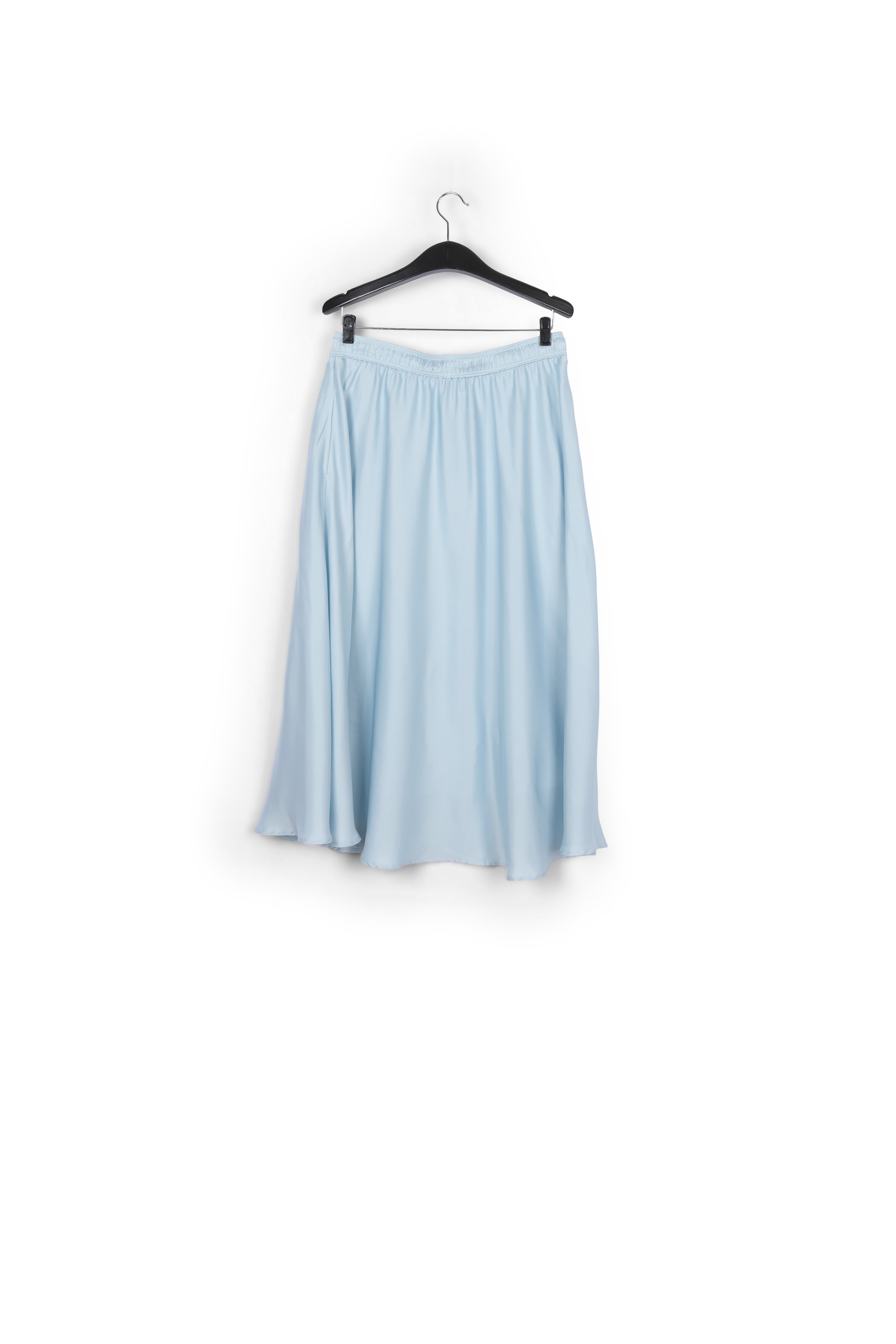 Jupe midi bleu clair à fleurs RE—SSENTIEL | Essentiel second hand