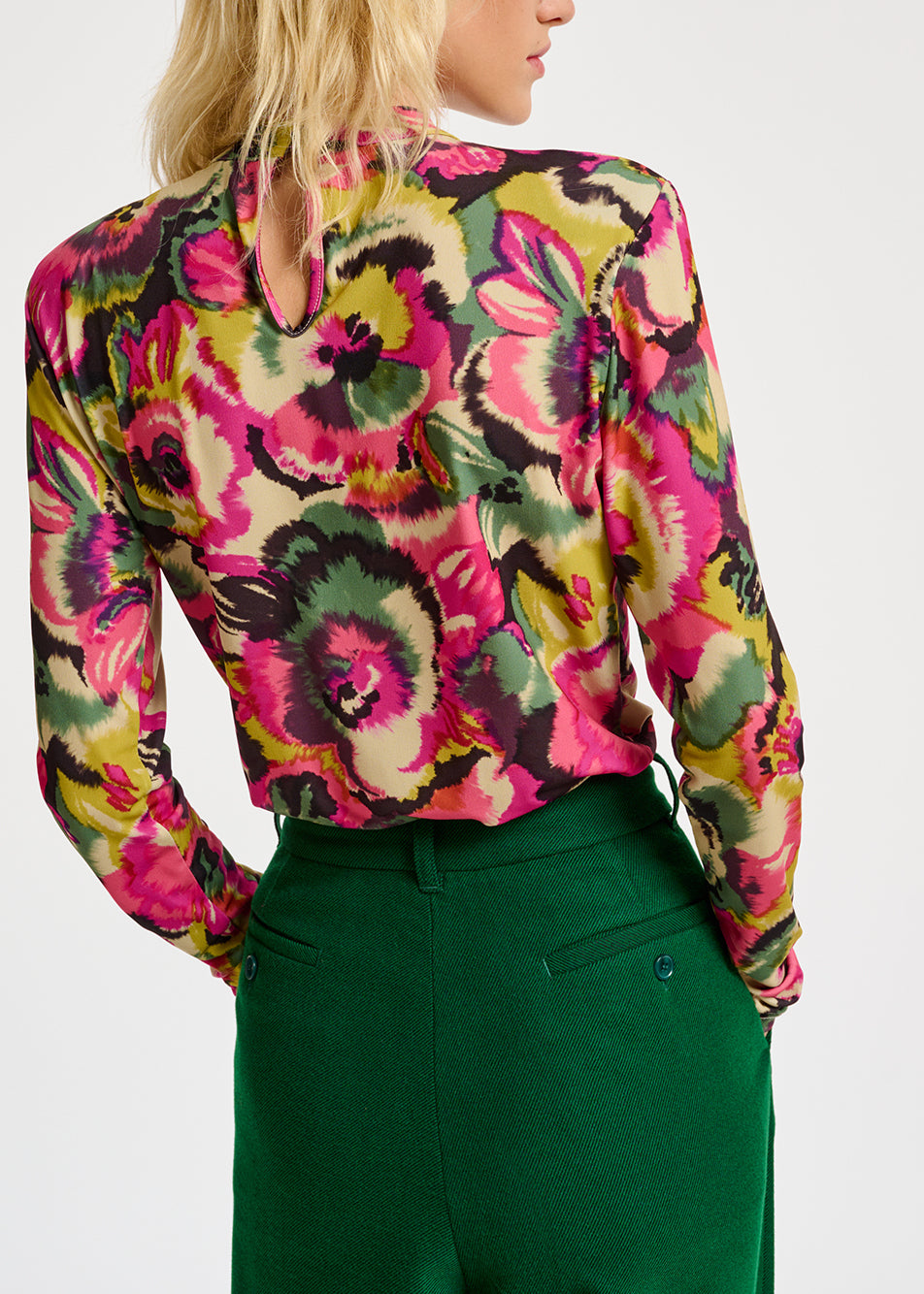 Top à col montant à imprimé fleuri RE—SSENTIEL | Essentiel second hand