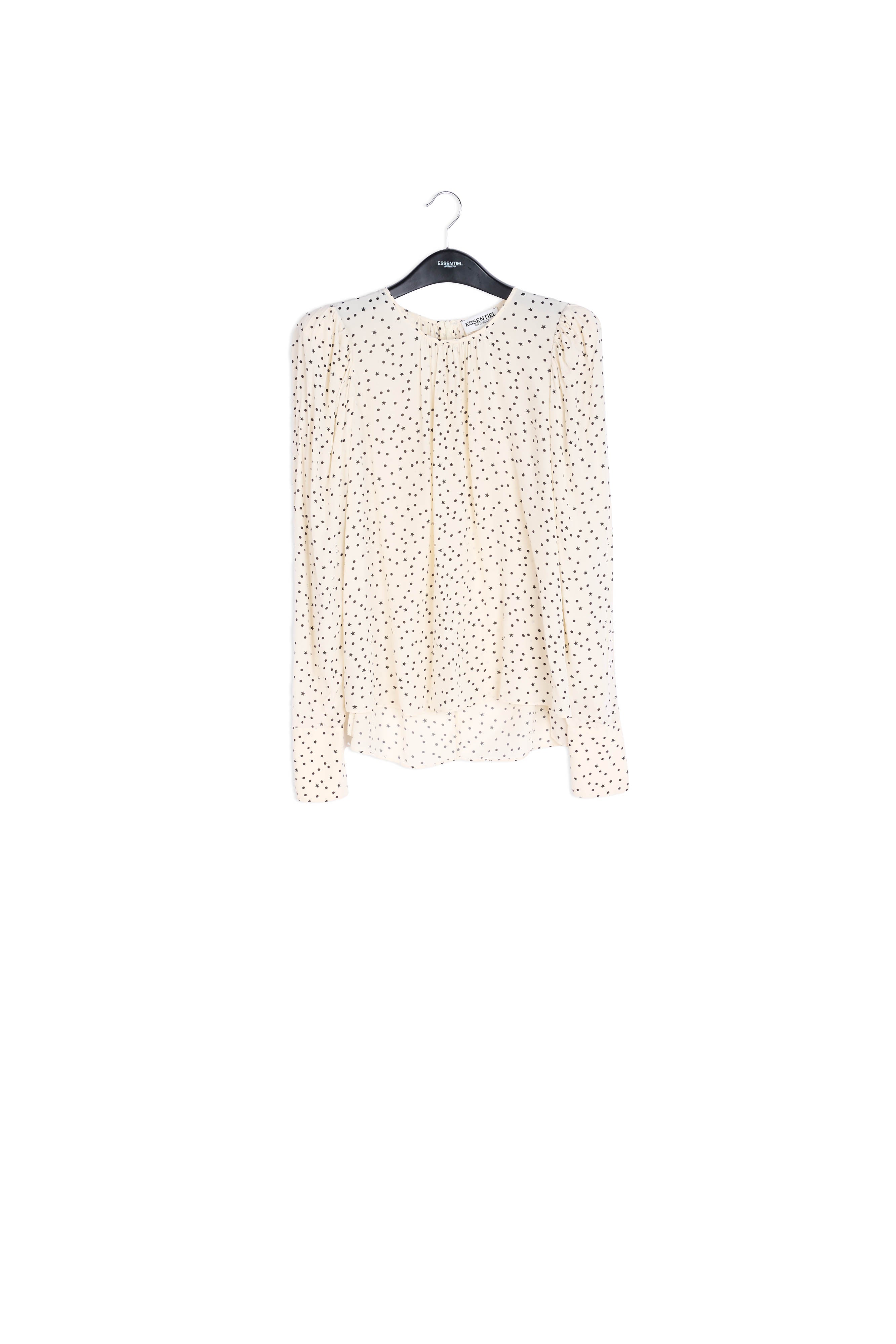 Off-white polka dot top RE—SSENTIEL | Essentiel second hand