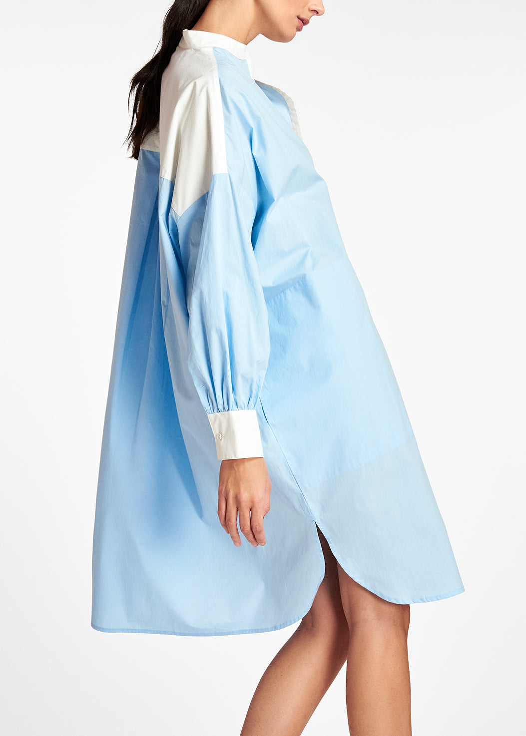Oversized light blue cotton dress RE—SSENTIEL | Essentiel second hand