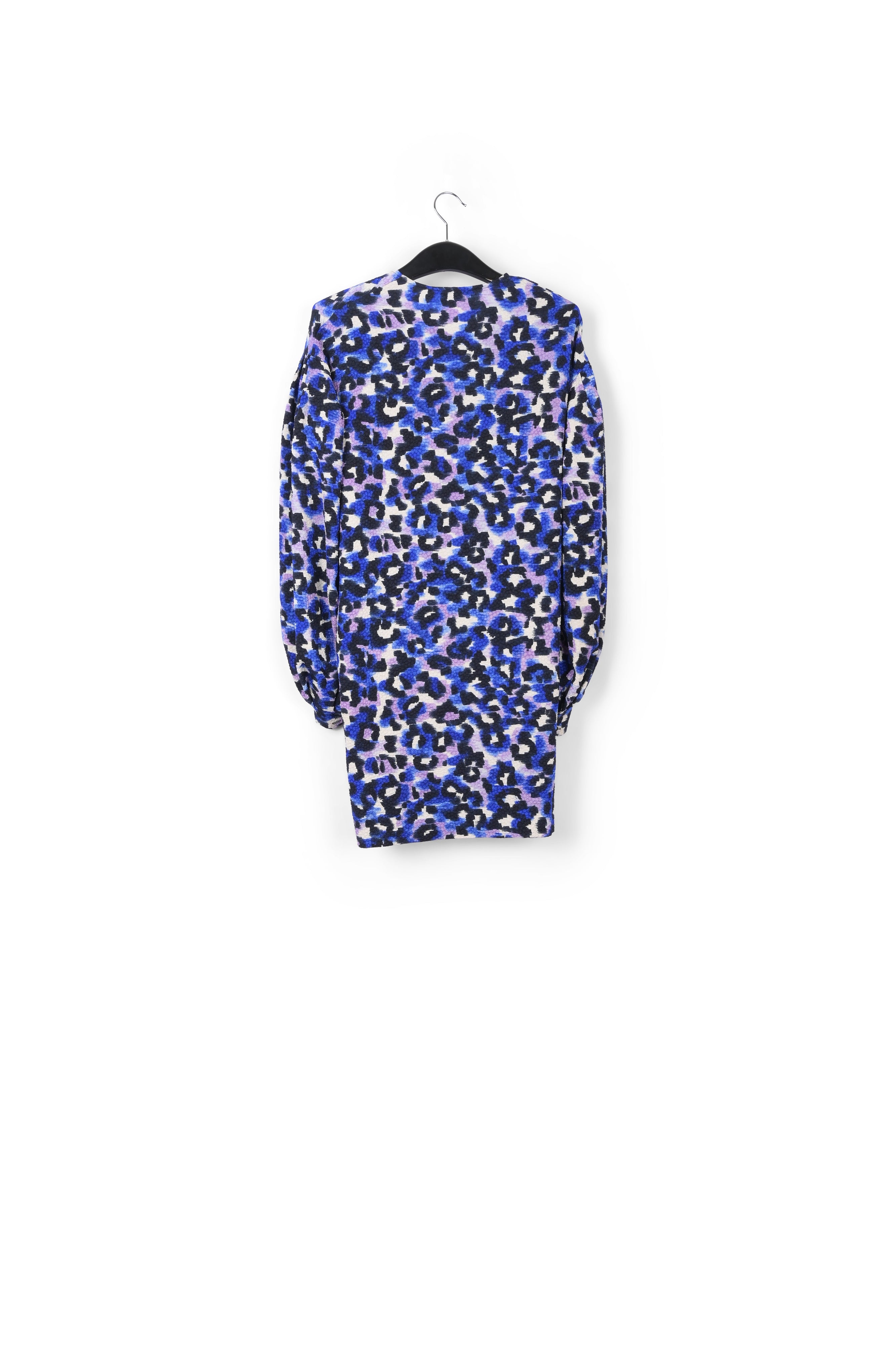 Blue and lilac leopard print mini dress RE—SSENTIEL | Essentiel second hand