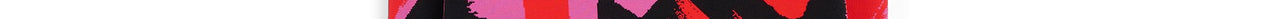 Black, red and fuchsia jacquard-knit sweater Faume - seconde main